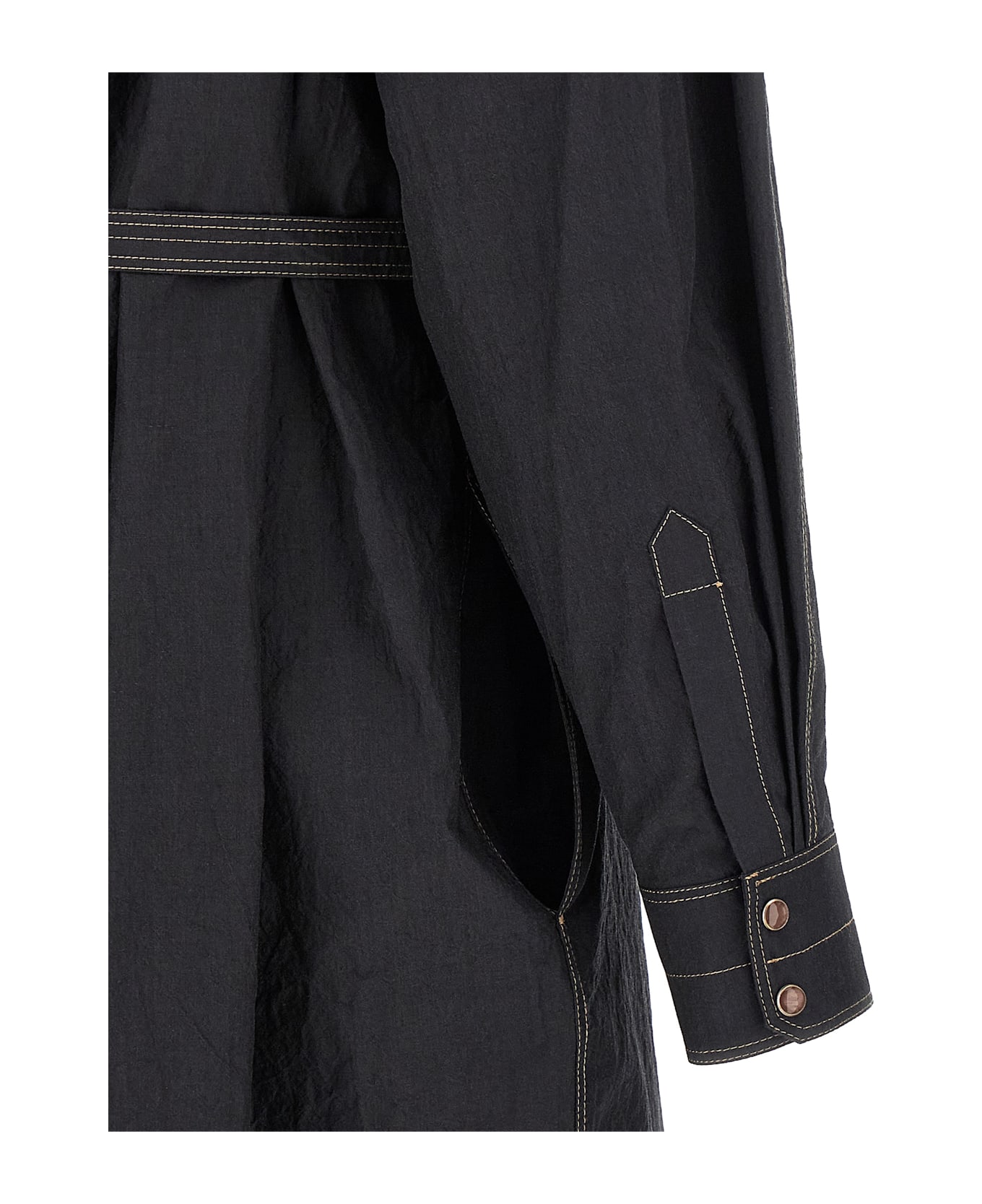Lemaire 
asymmetrical Shirt
 Dress - Gray