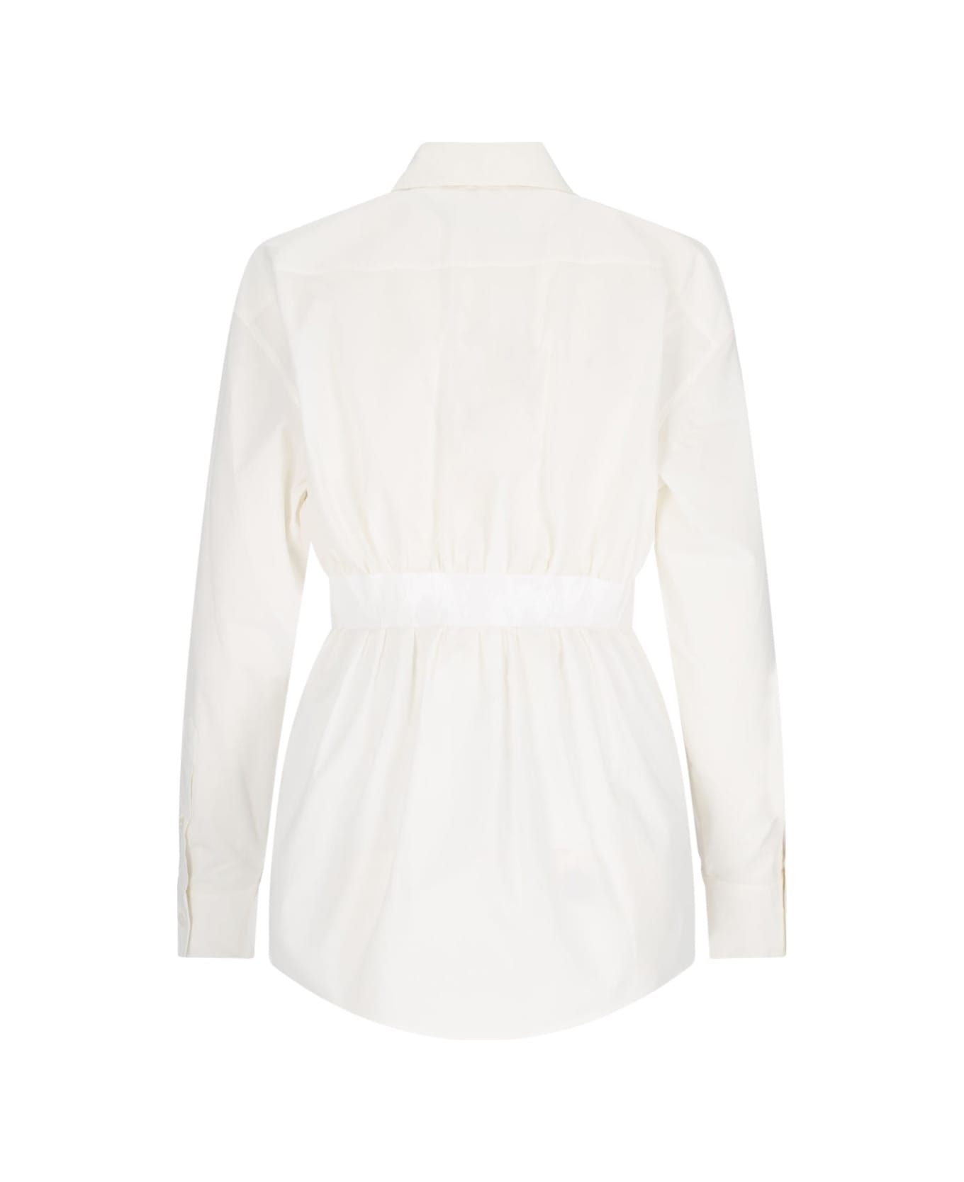 MM6 Maison Margiela White Cotton Shirt - White