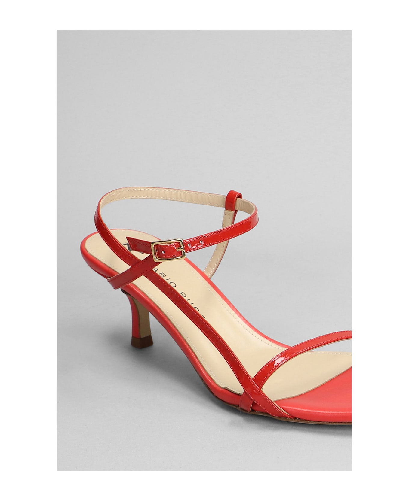 Fabio Rusconi Sandals In Red Patent Leather - red