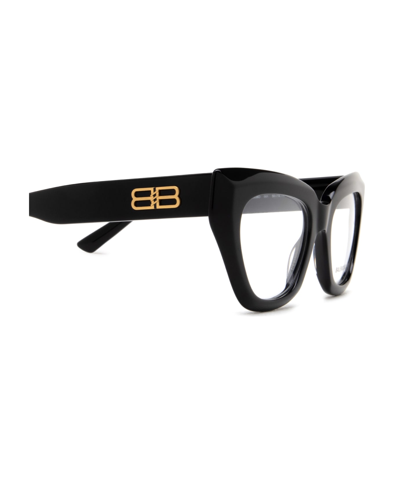 Balenciaga Eyewear Bb0238o Glasses - 001 BLACK BLACK TRANSPARENT