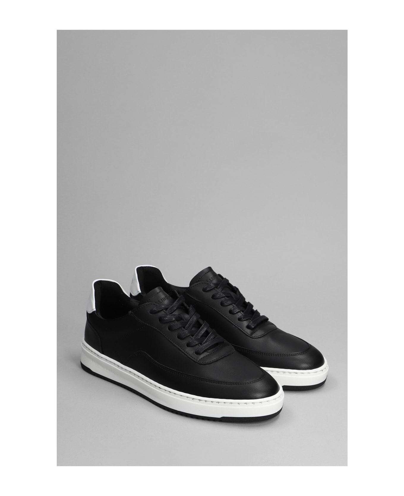 Filling Pieces Mondo Lux Sneakers In Black Leather - Black