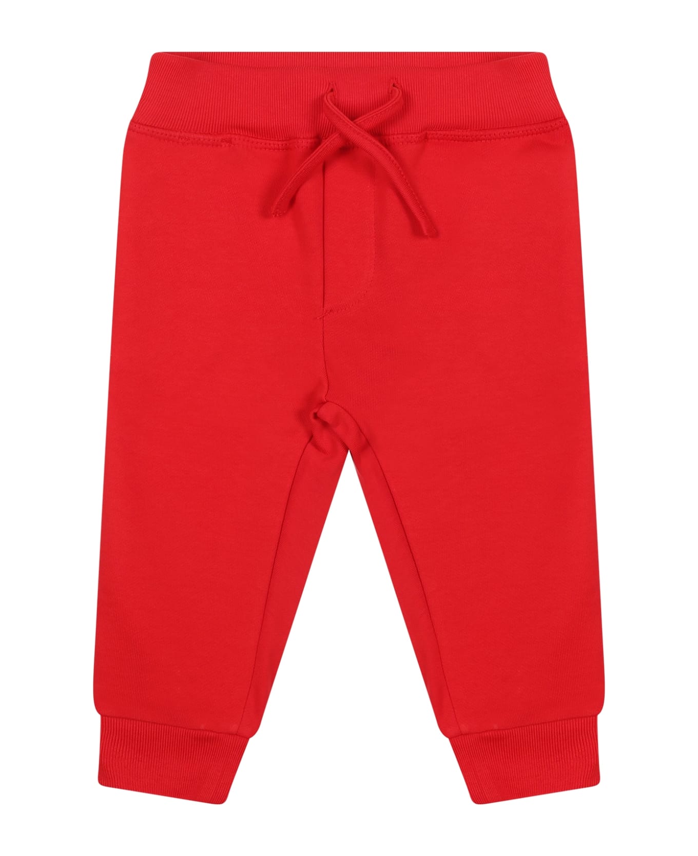 Dsquared2 Red Trousers For Baby Boy With Logo - Red
