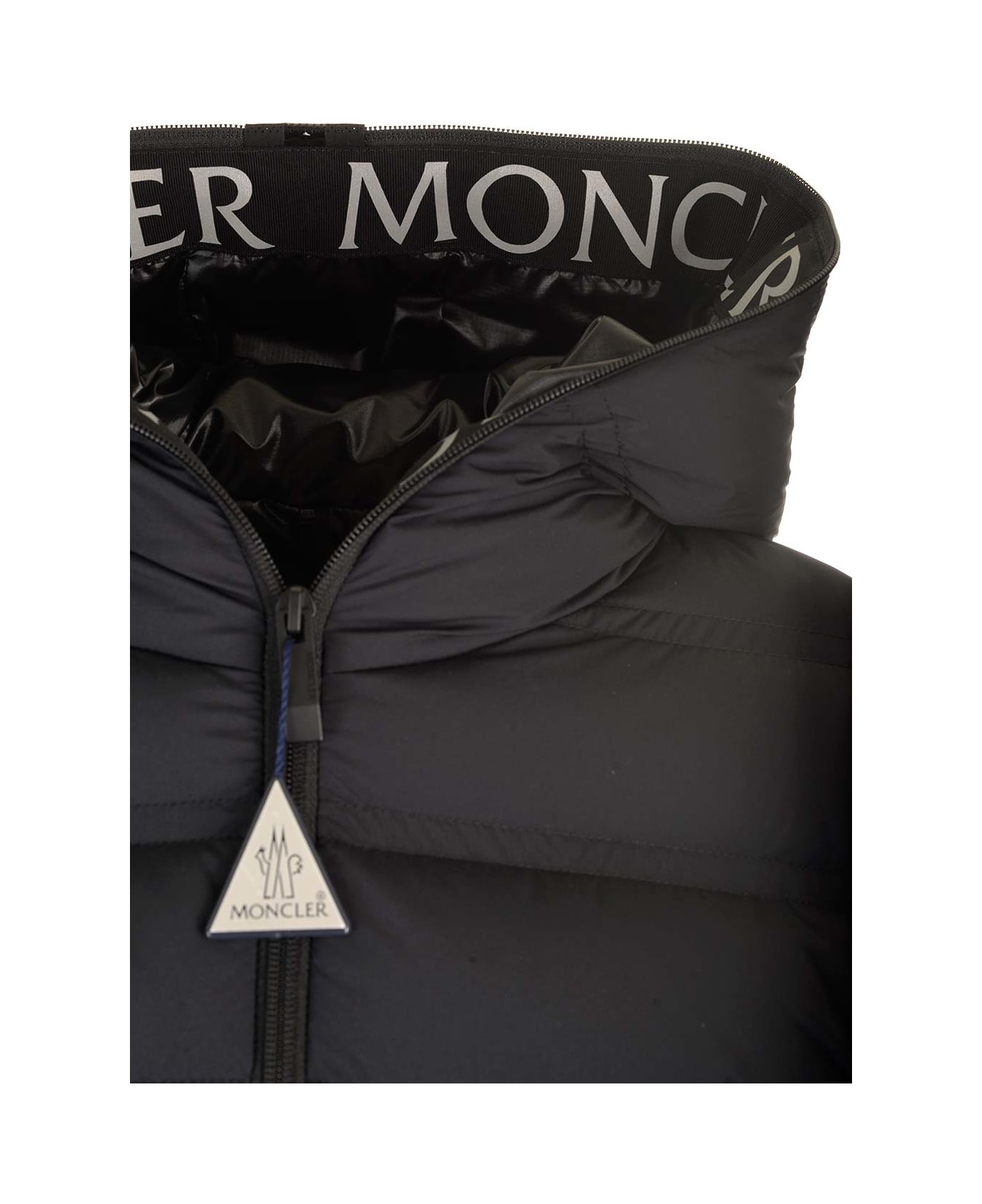 Moncler Short Fitted Down Jacket - Black