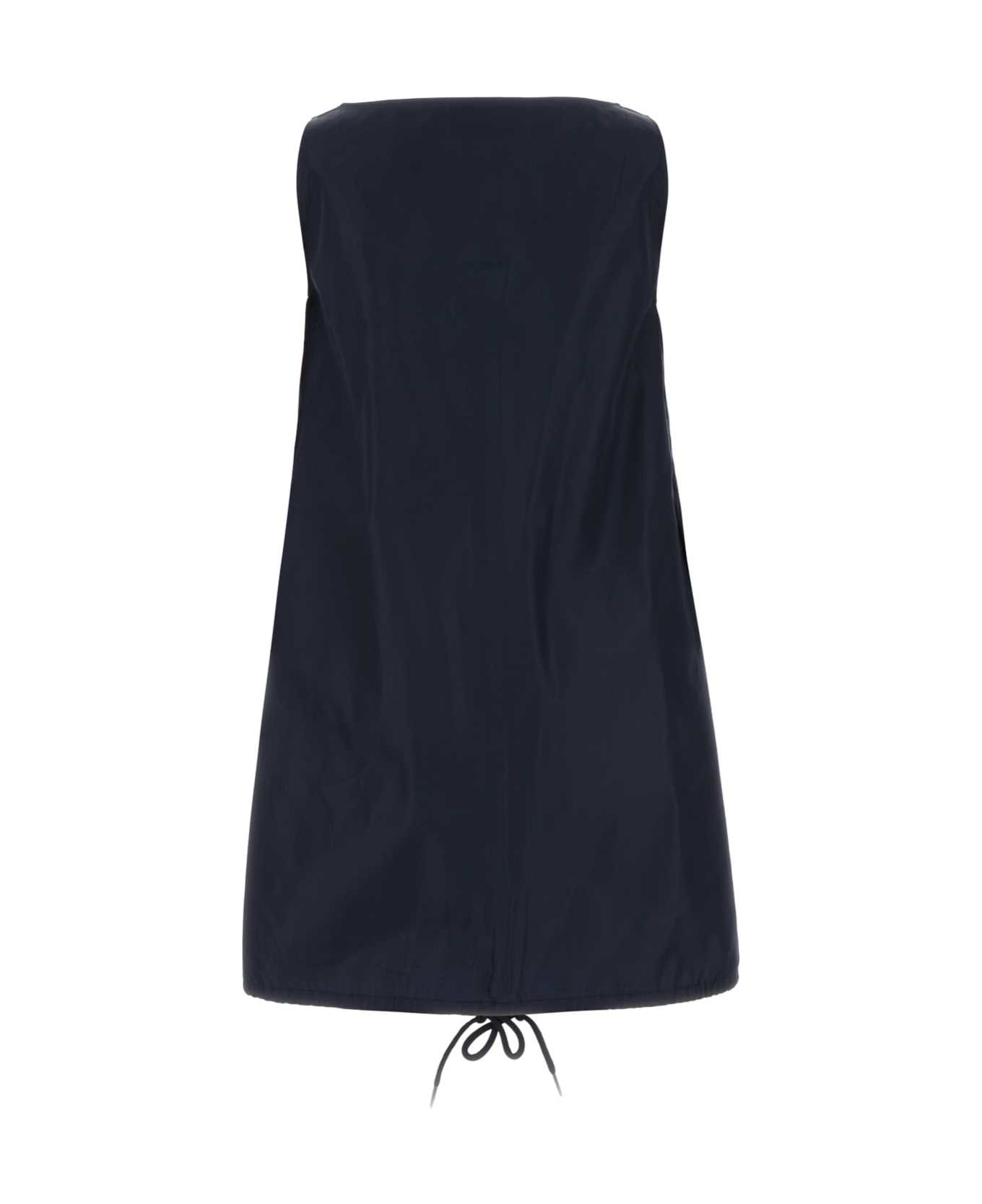 Prada Navy Blue Re-nylon Mini Dress - BLU