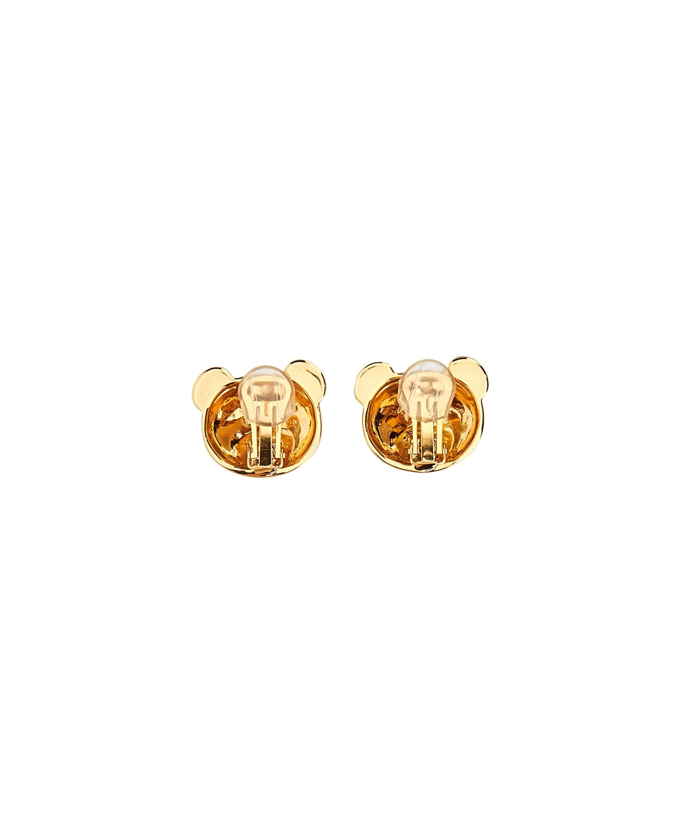 Moschino Teddy Bear Clip Earrings - GOLD