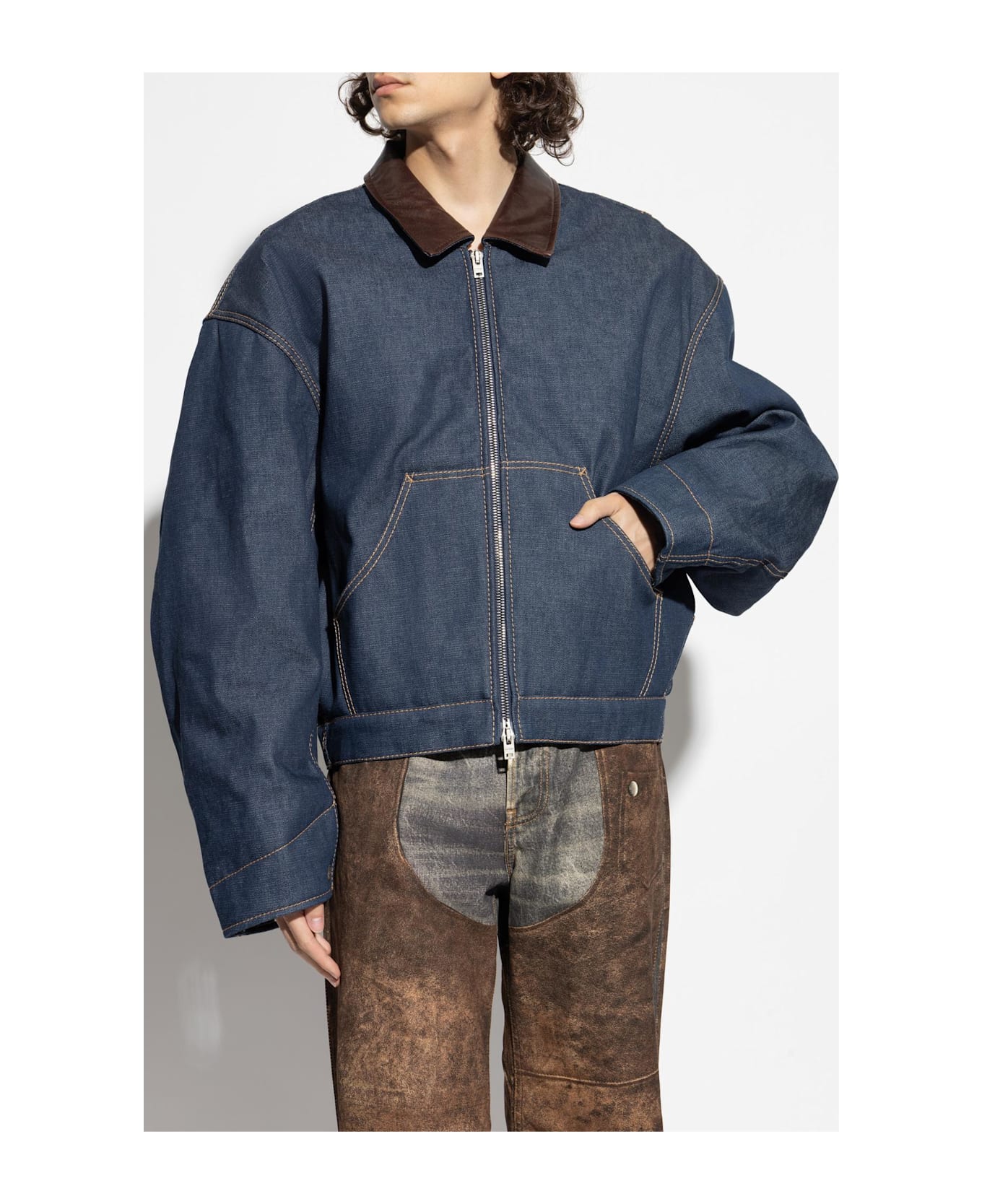 Acne Studios Insulated Denim Jacket - Blue
