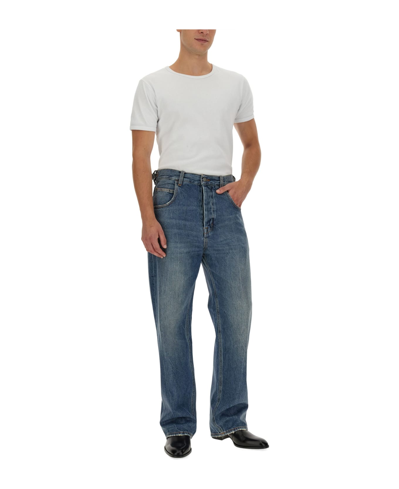 Haikure Jeans In Denim - BLU