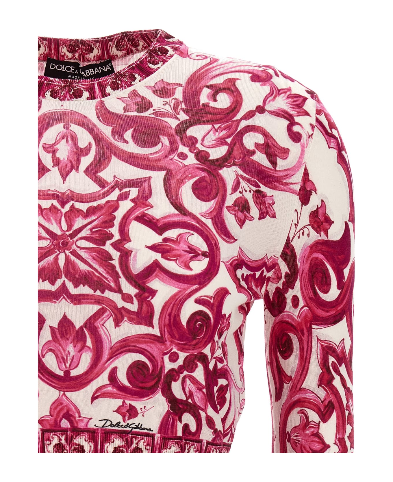 Dolce & Gabbana Maiolica Sweater - Pink