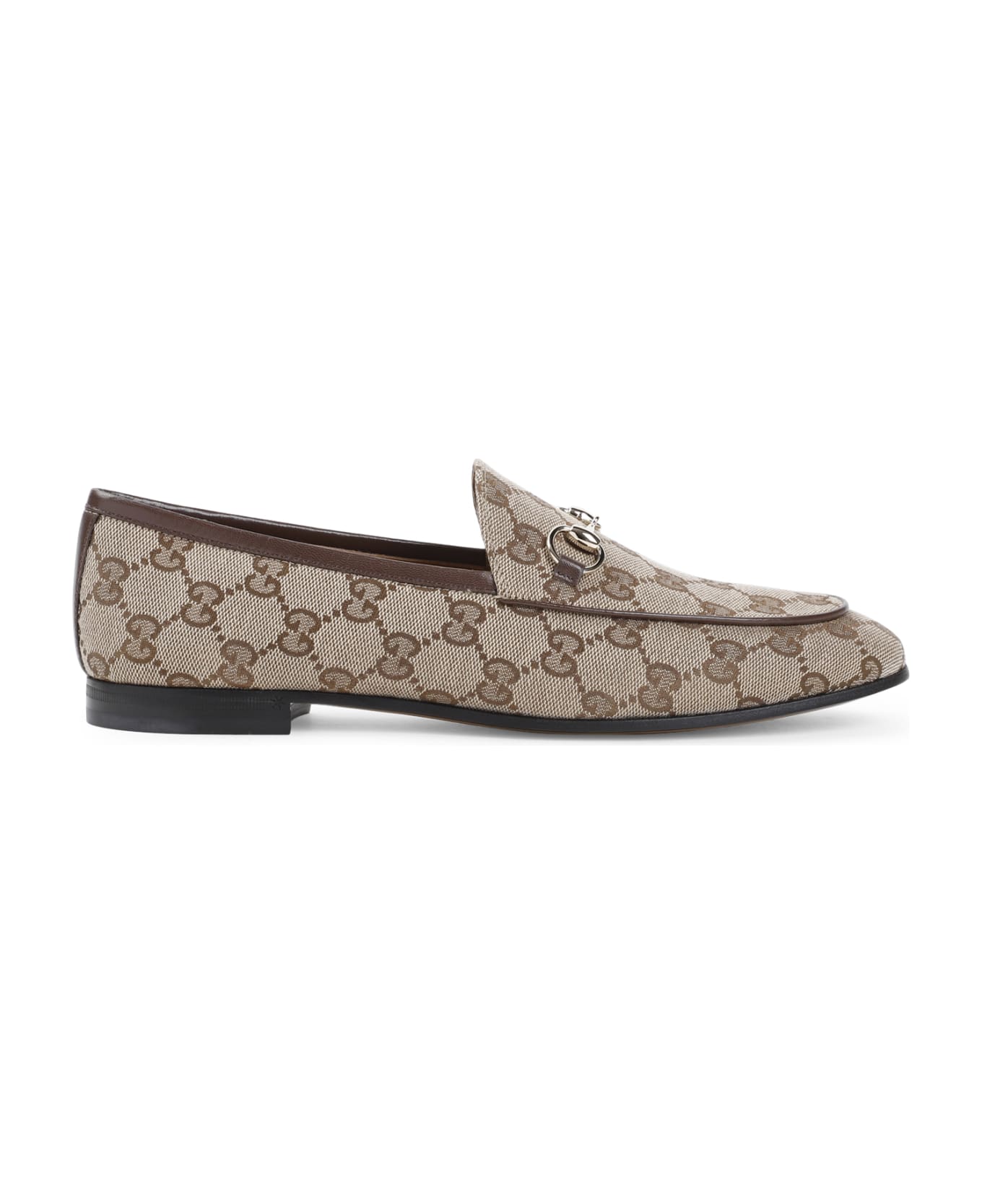 Gucci New Jordaan Loafer - Beige Ebony N.acero