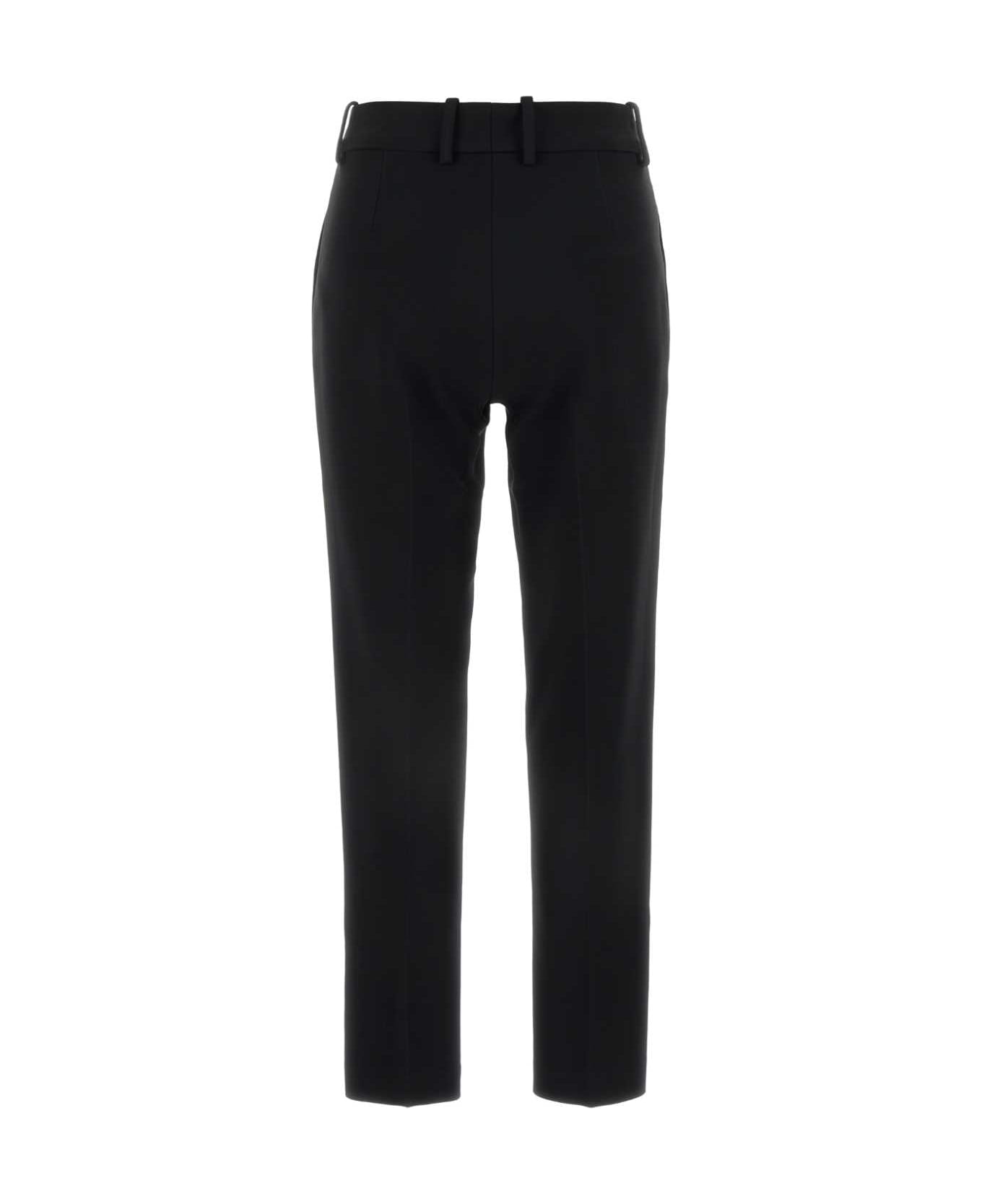 Ermanno Scervino Black Viscose Blend Pant - BLACK