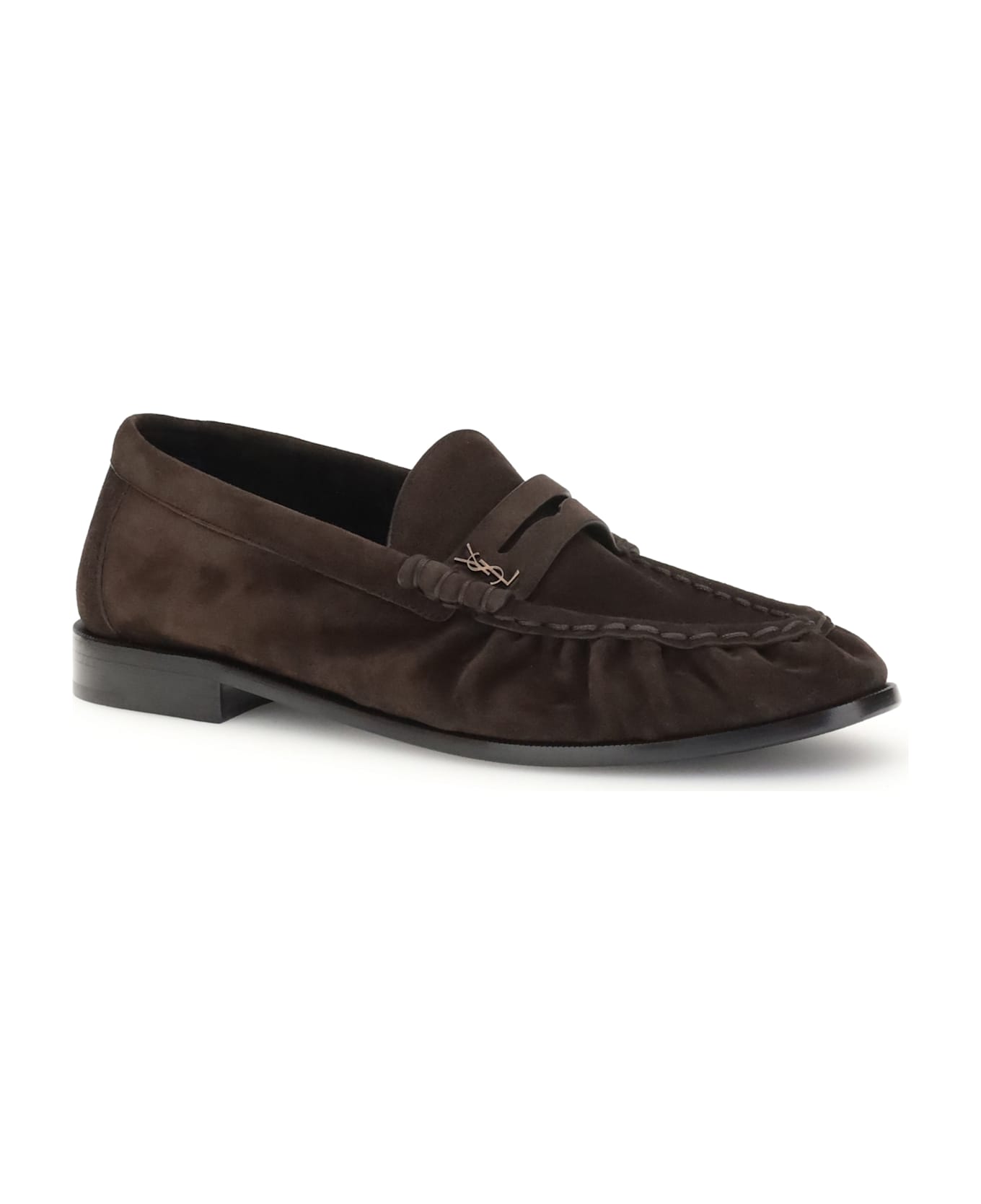 Saint Laurent Cassandre Loafers - BROWN