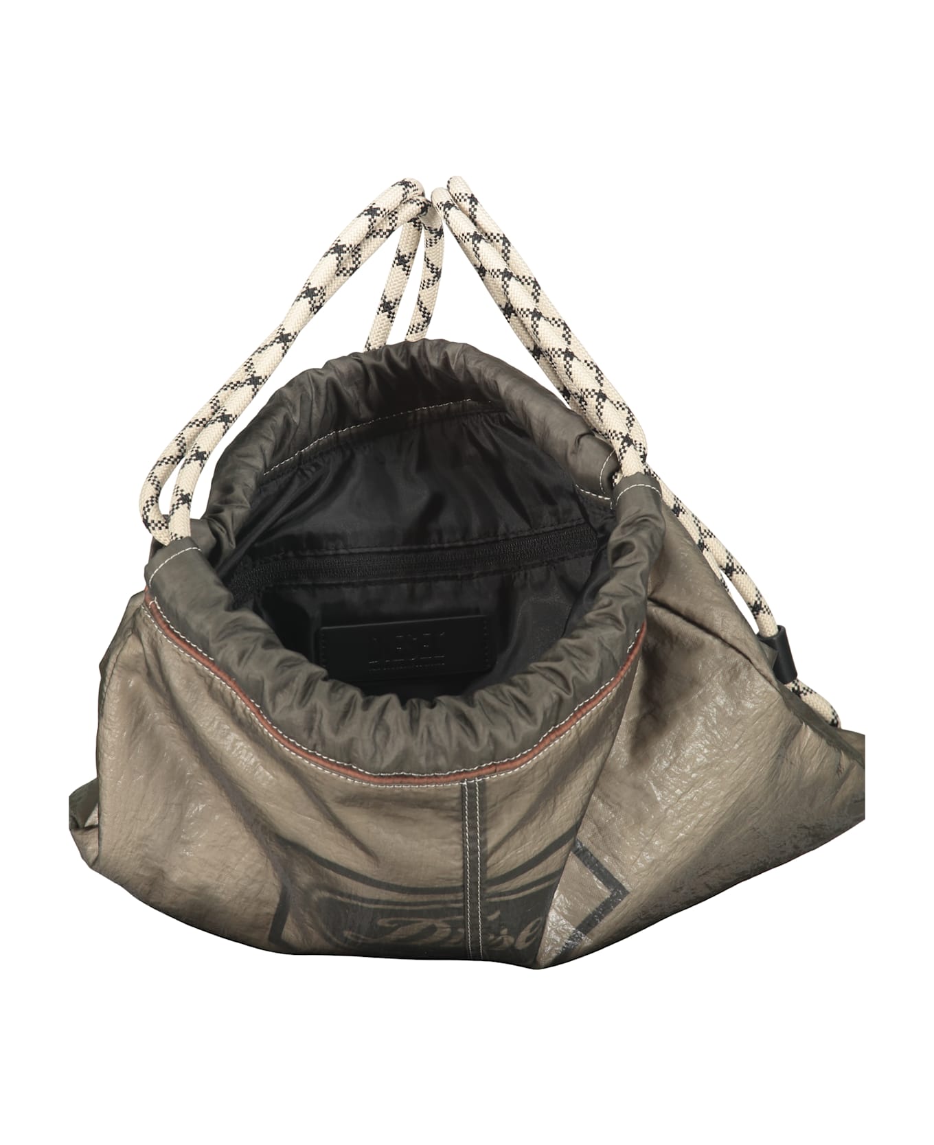 Diesel Sack Backpack With Logo - Beige