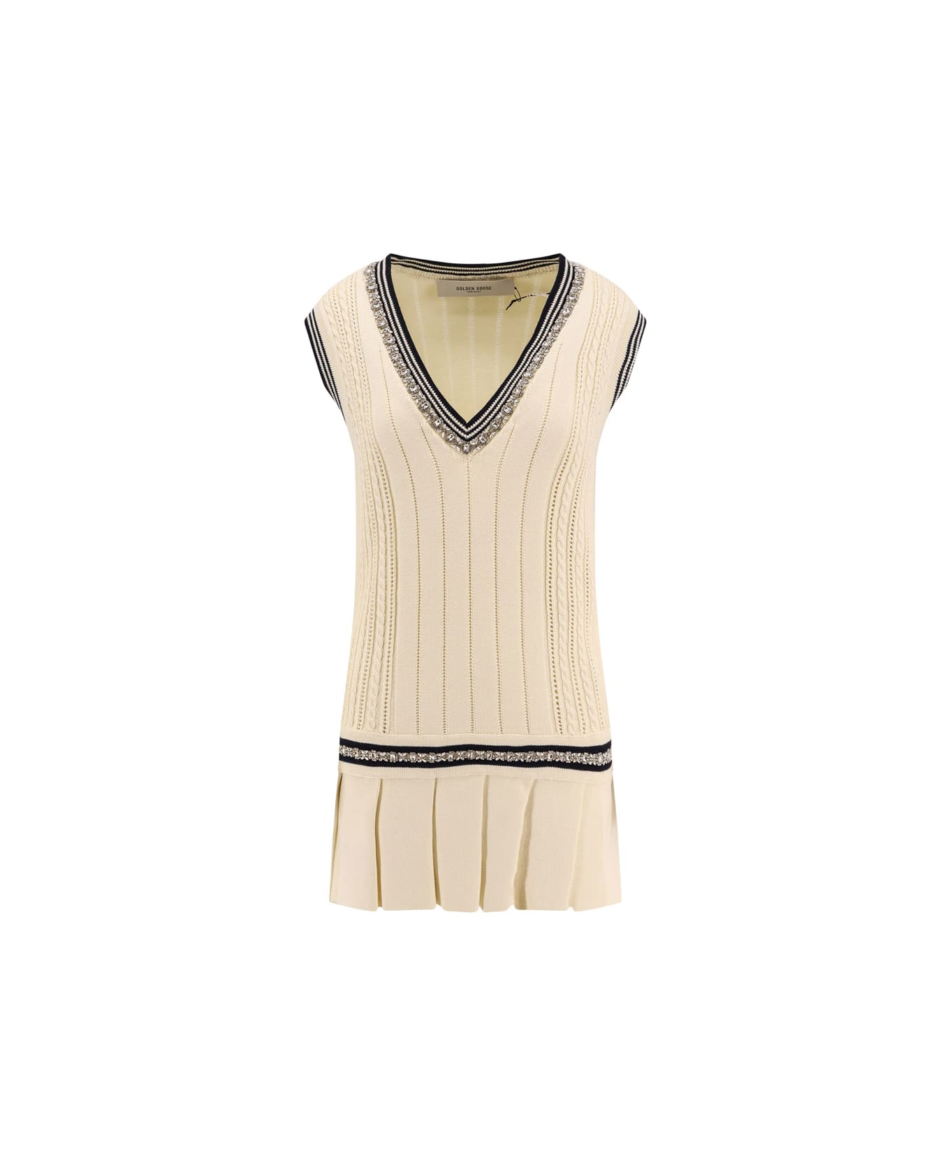 Golden Goose Varsity Marjory Dress - White