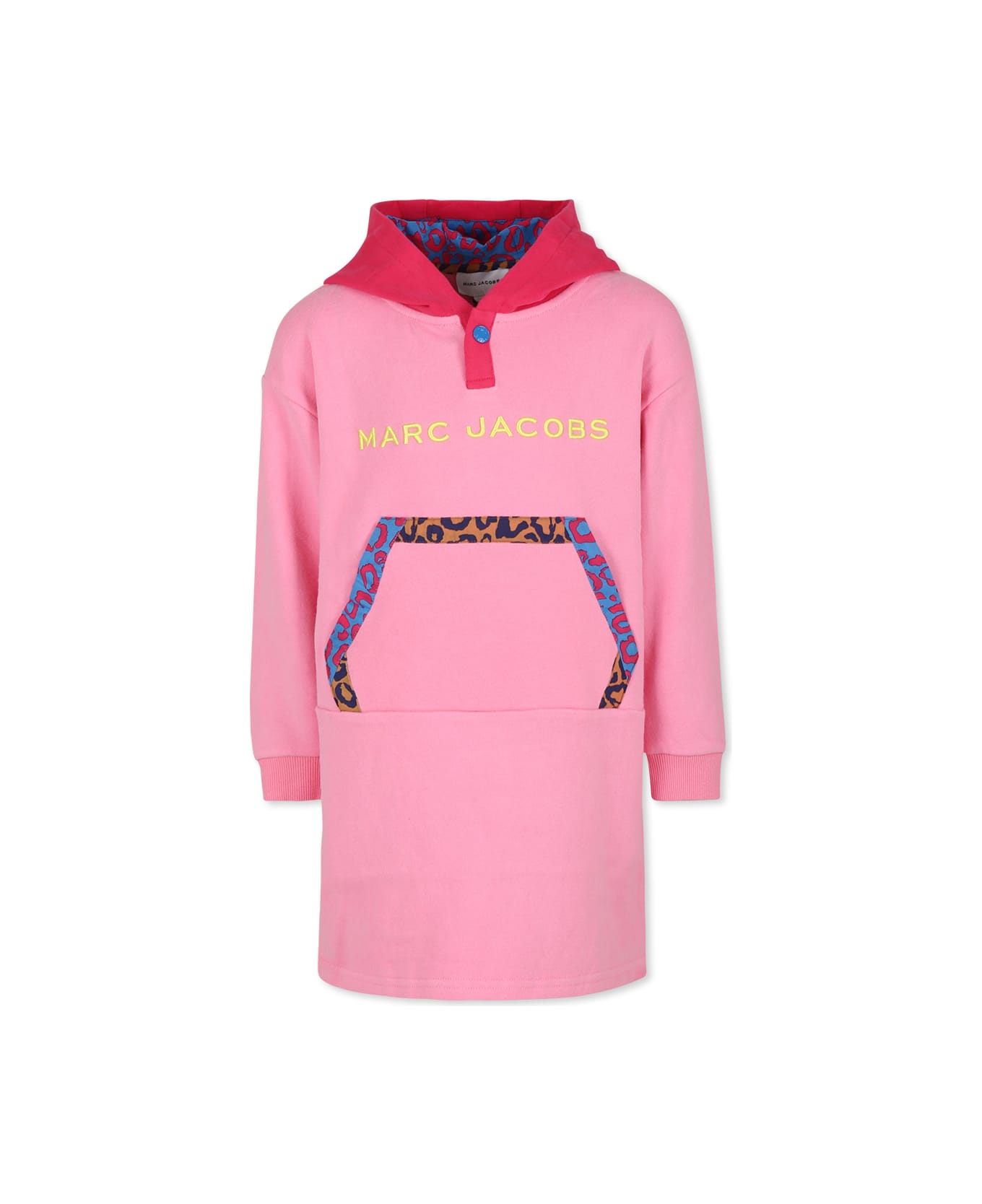Marc Jacobs Pink Dress For Girl With Logo - Pink