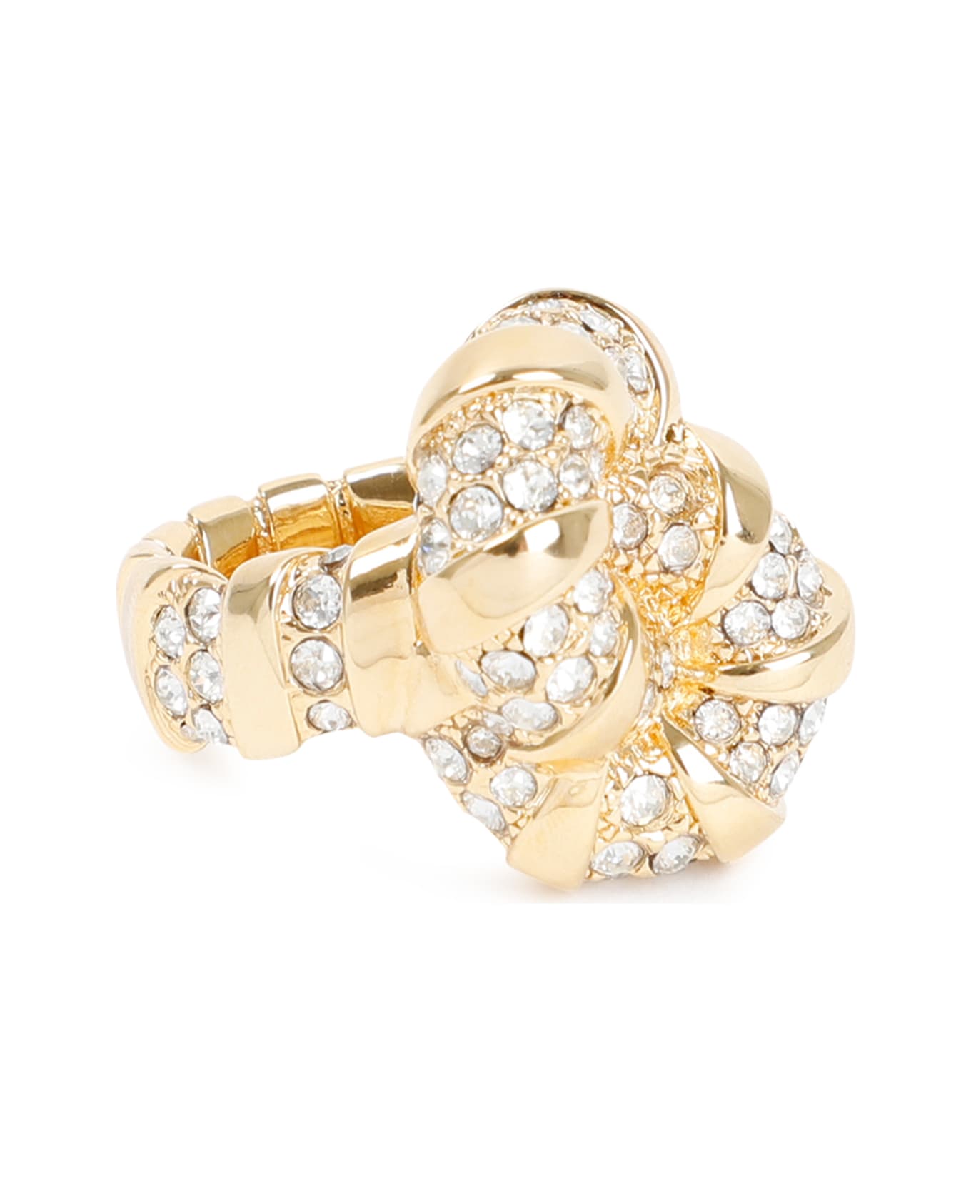 Lanvin Rhinestone Melodie Ring - Gold