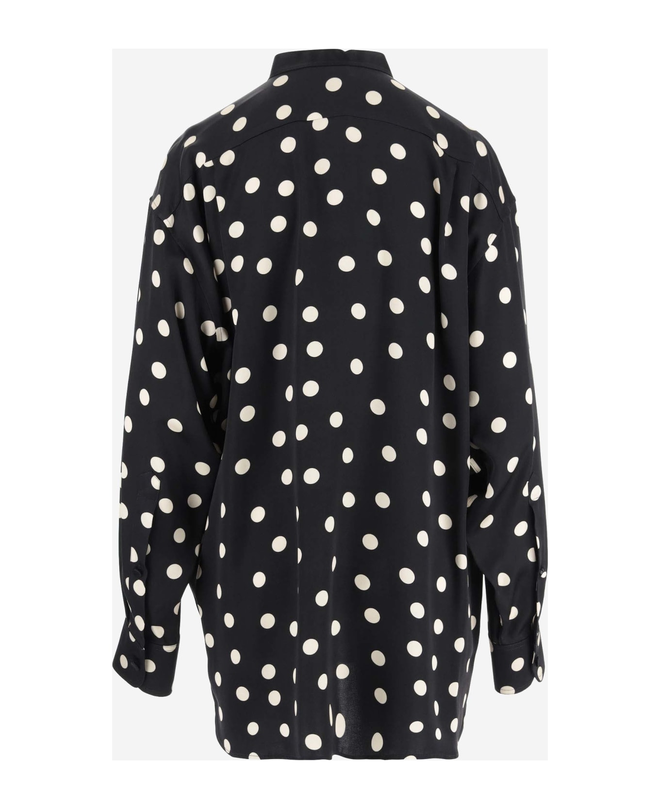 Stella McCartney Viscose Shirt With Polka Dot Pattern - Black ブラウス