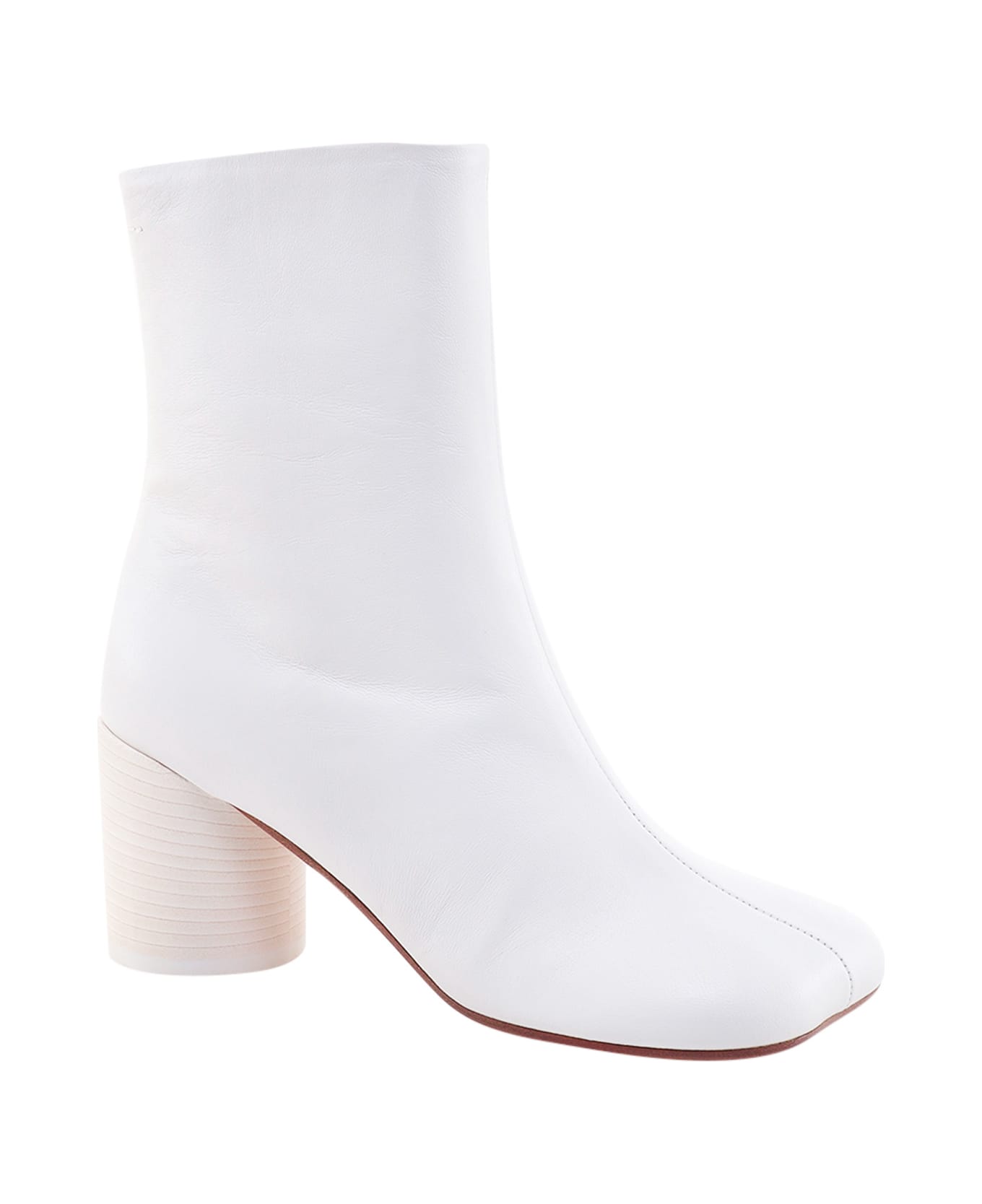 MM6 Maison Margiela Anatomic Ankle Boots - White
