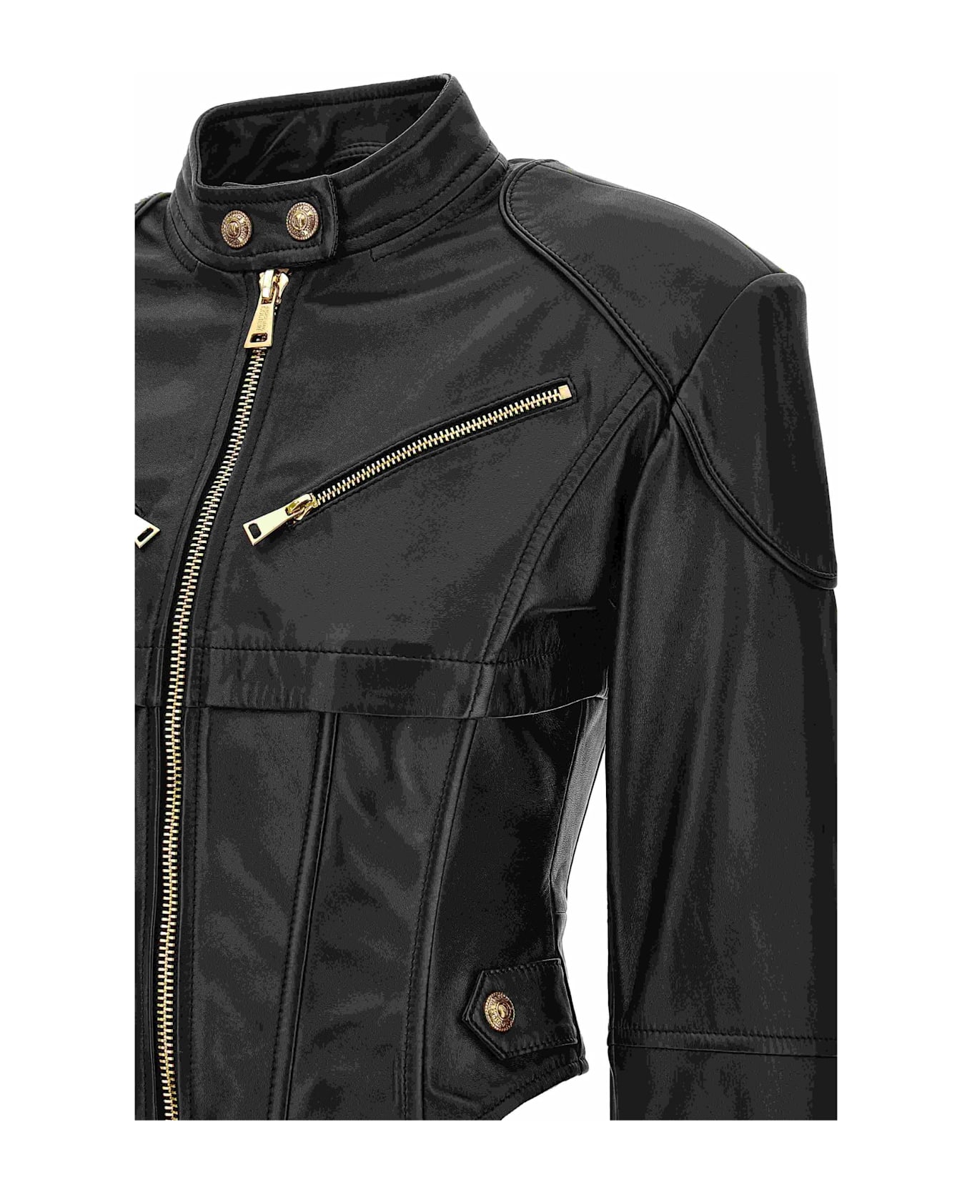 Versace Jeans Couture Leather Jacket - Black