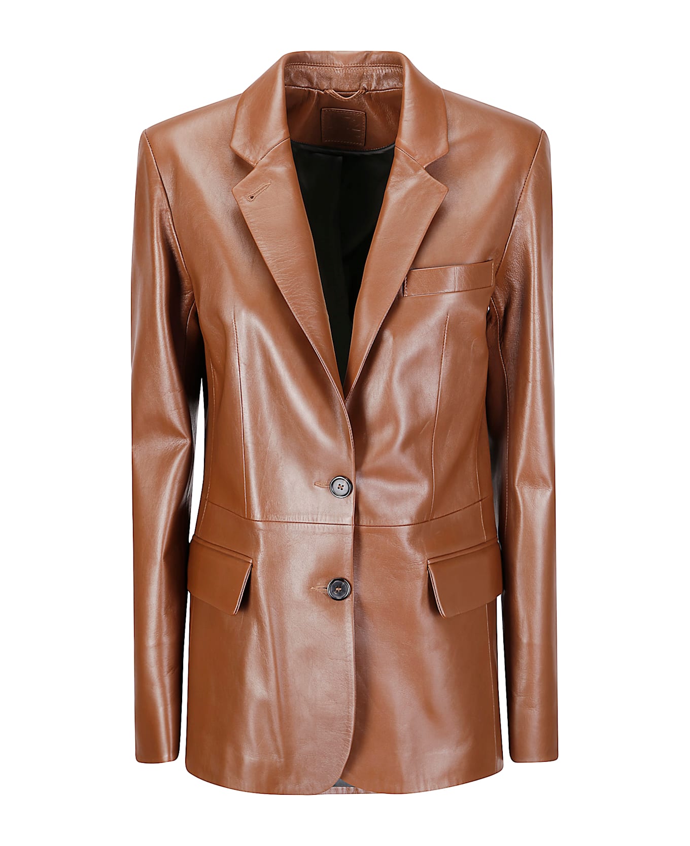 Desa 1972 Leather Classic Blazer - Eagle Brown