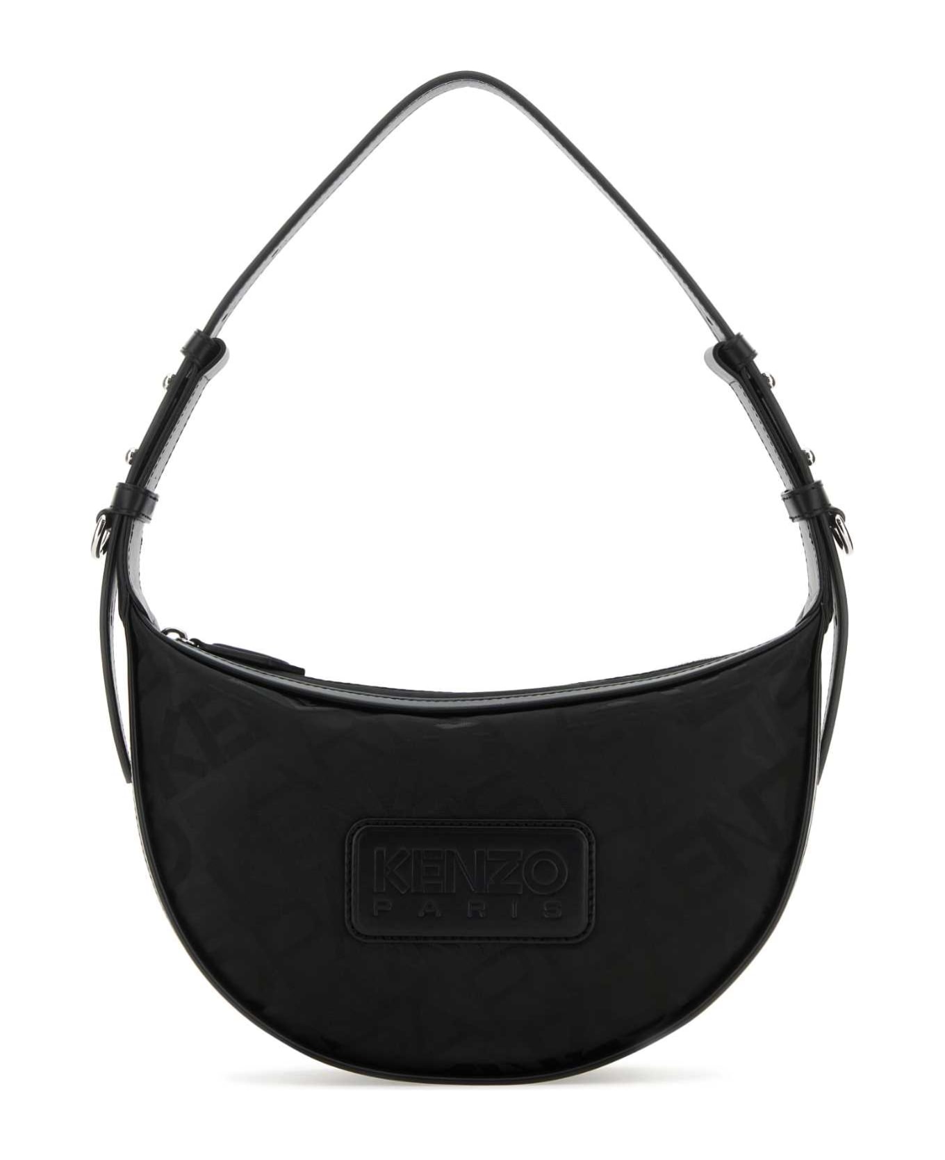 Kenzo Black Fabric Kenzo 18 Shoulder Bag - BLACK