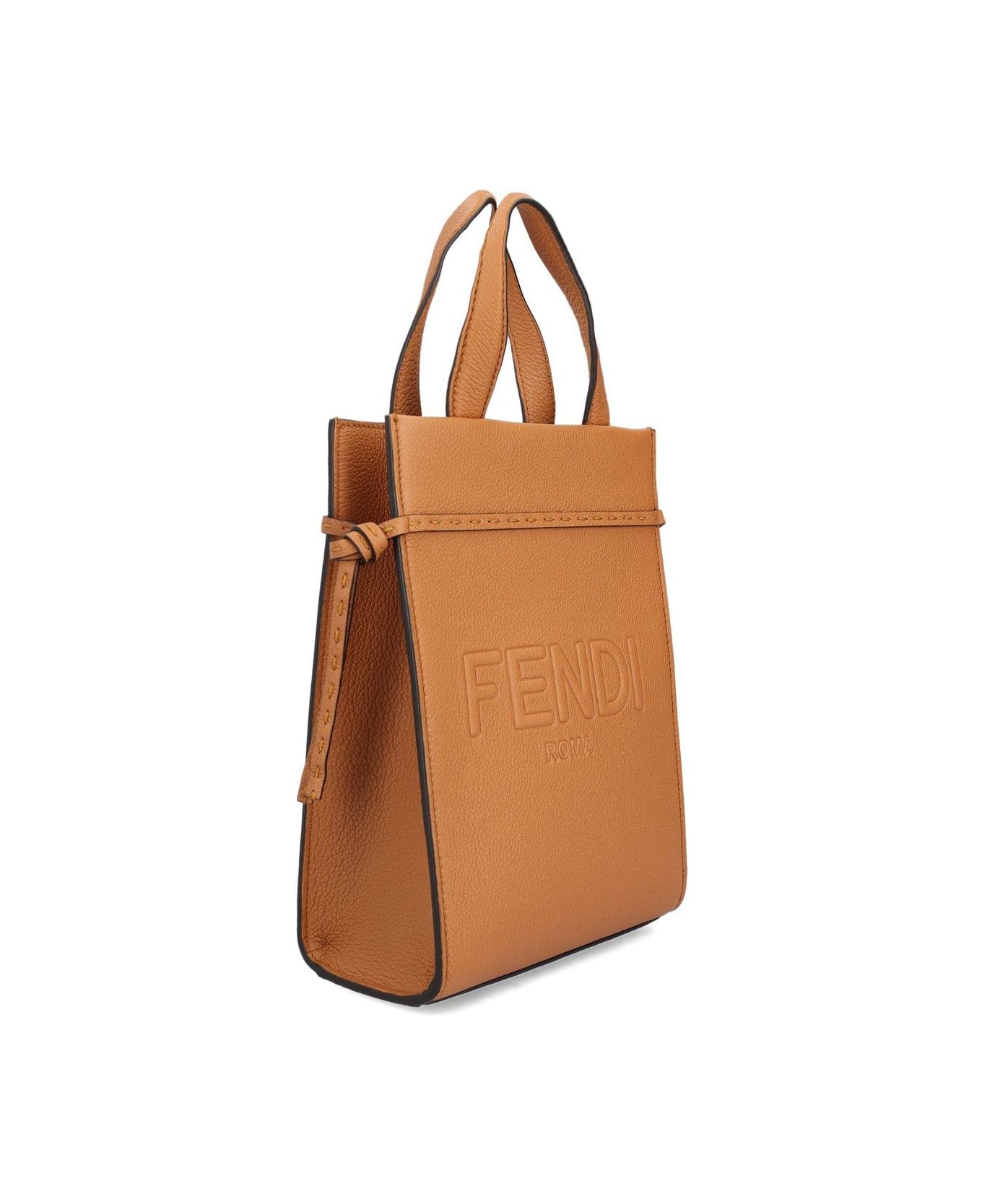 Fendi Go To Shopper Mini Bag - Marrone