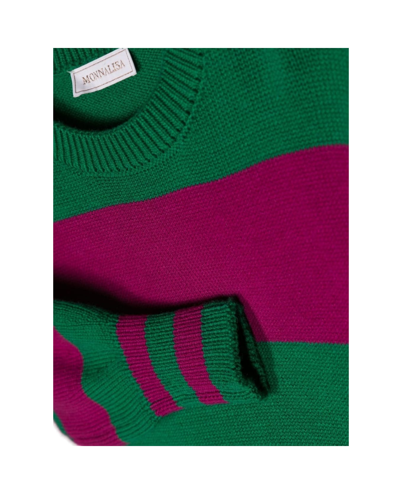 Monnalisa Mini Pull Righe - Multicolor ニットウェア＆スウェットシャツ