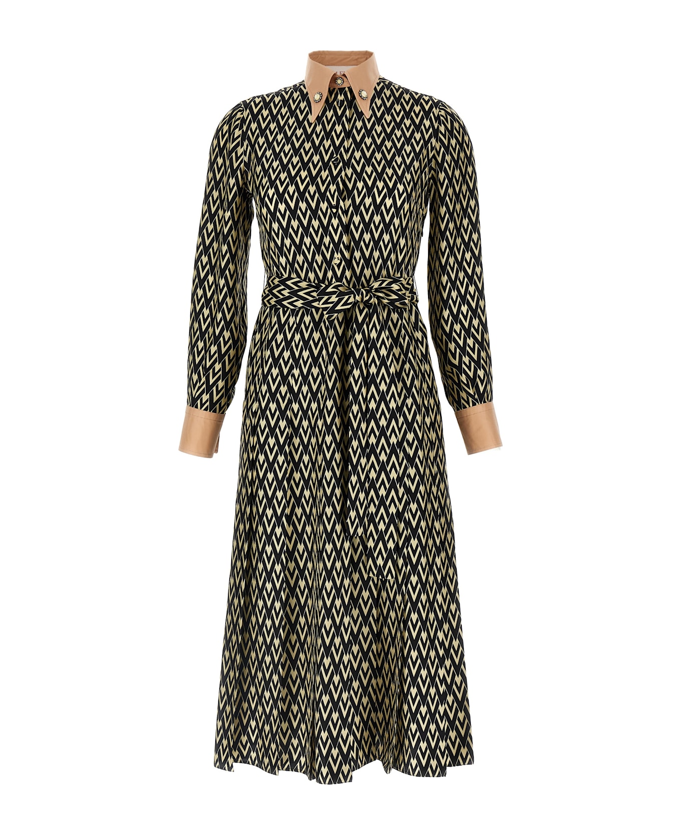 Valentino Garavani 
toute La V
 Midi Dress - Multicolor