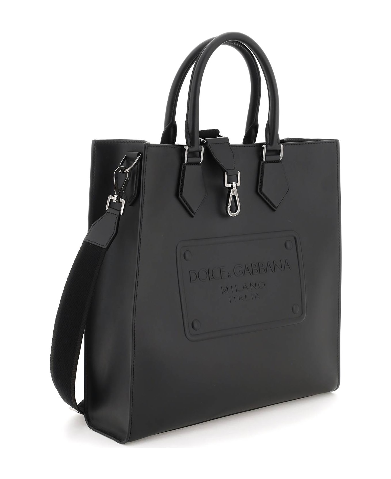 Dolce & Gabbana Leather Tote Bag - Black トートバッグ