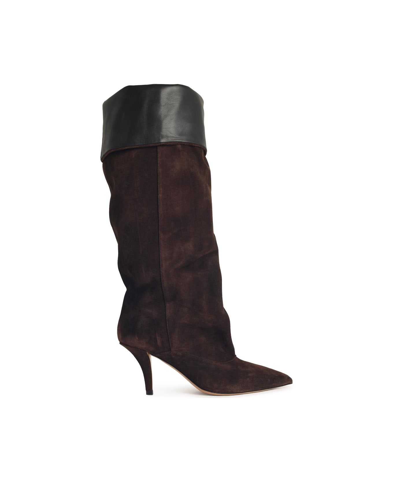 Paris Texas 'ines Reverse 75' Chocolate Suede Boots - Brown