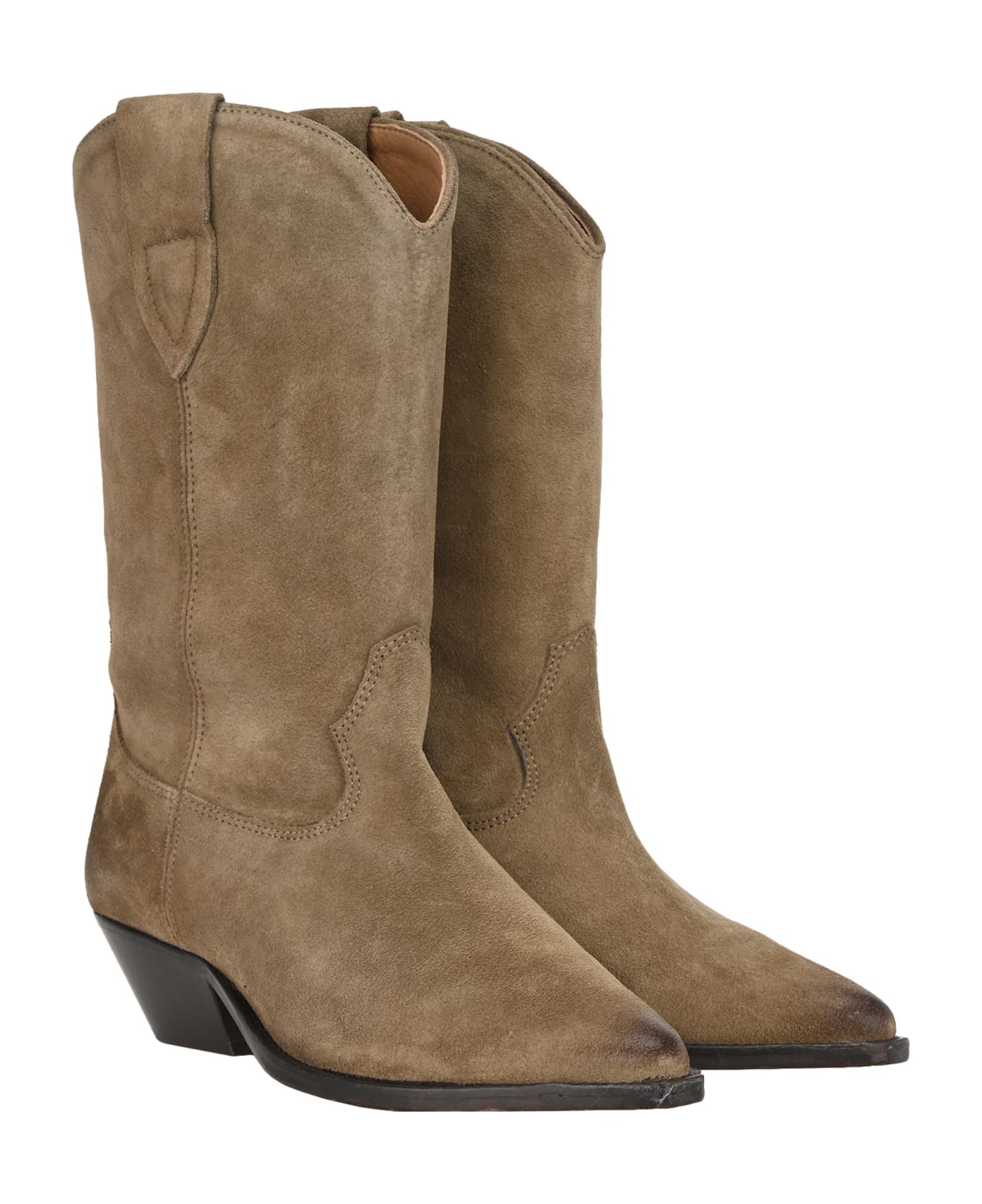 Isabel Marant Duerto Western Boots - Taupe