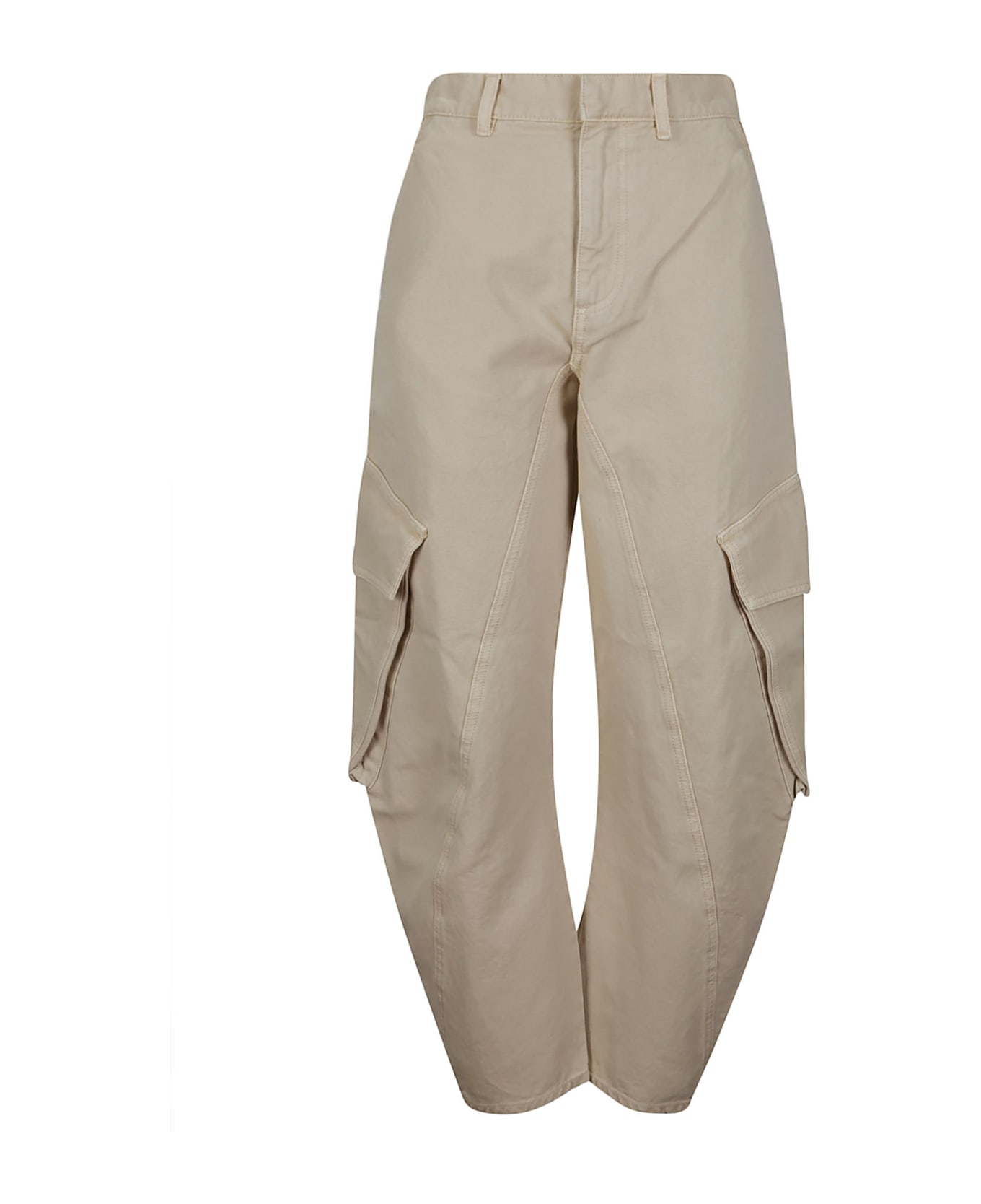 J.W. Anderson Twisted Cargo Trousers - CHALK