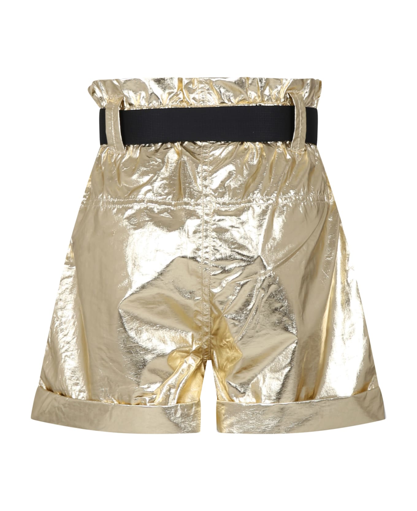 DKNY Golden Casual Shorts For Girl - Gold