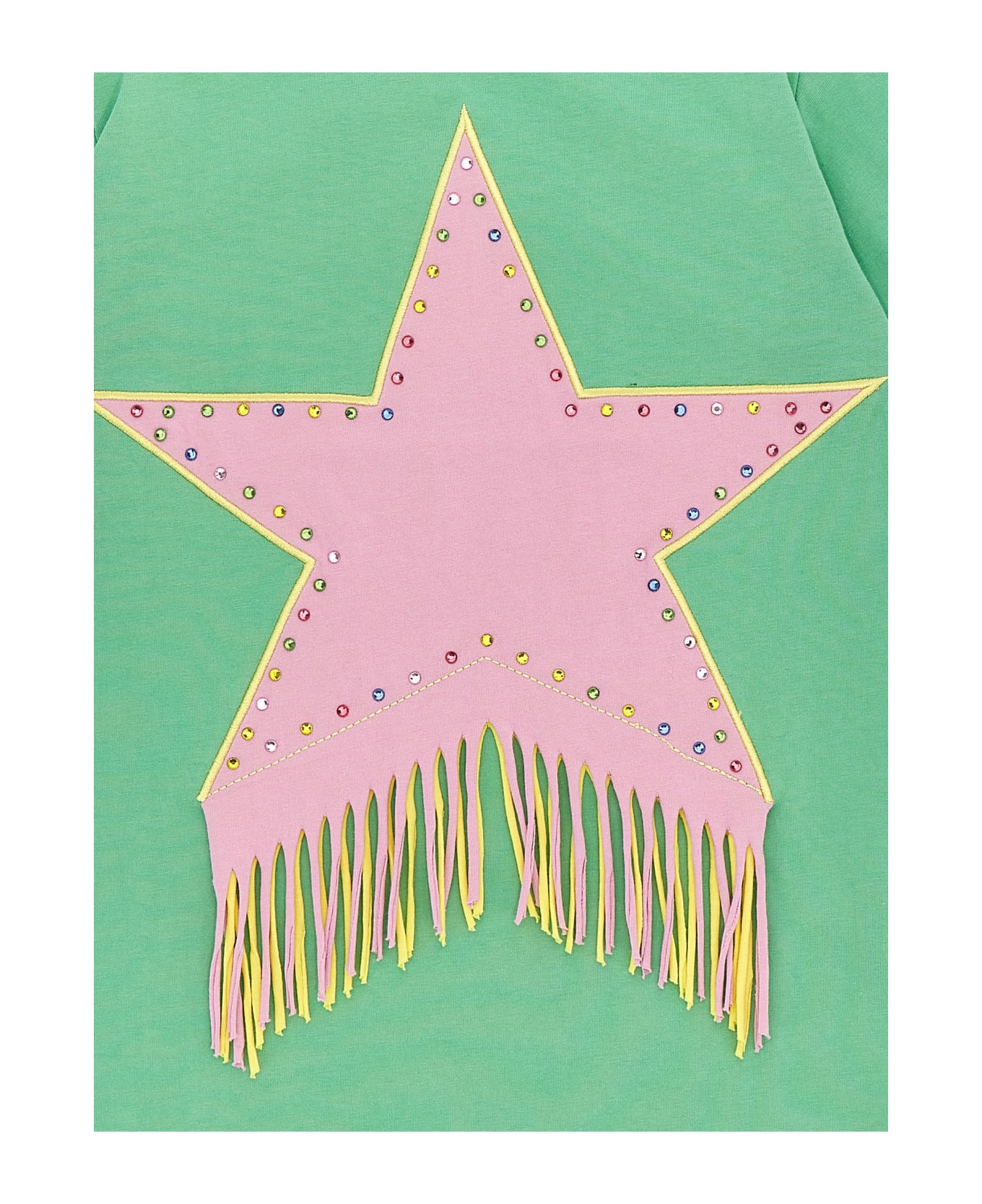 Stella McCartney Kids Star T-shirt - Verde acqua