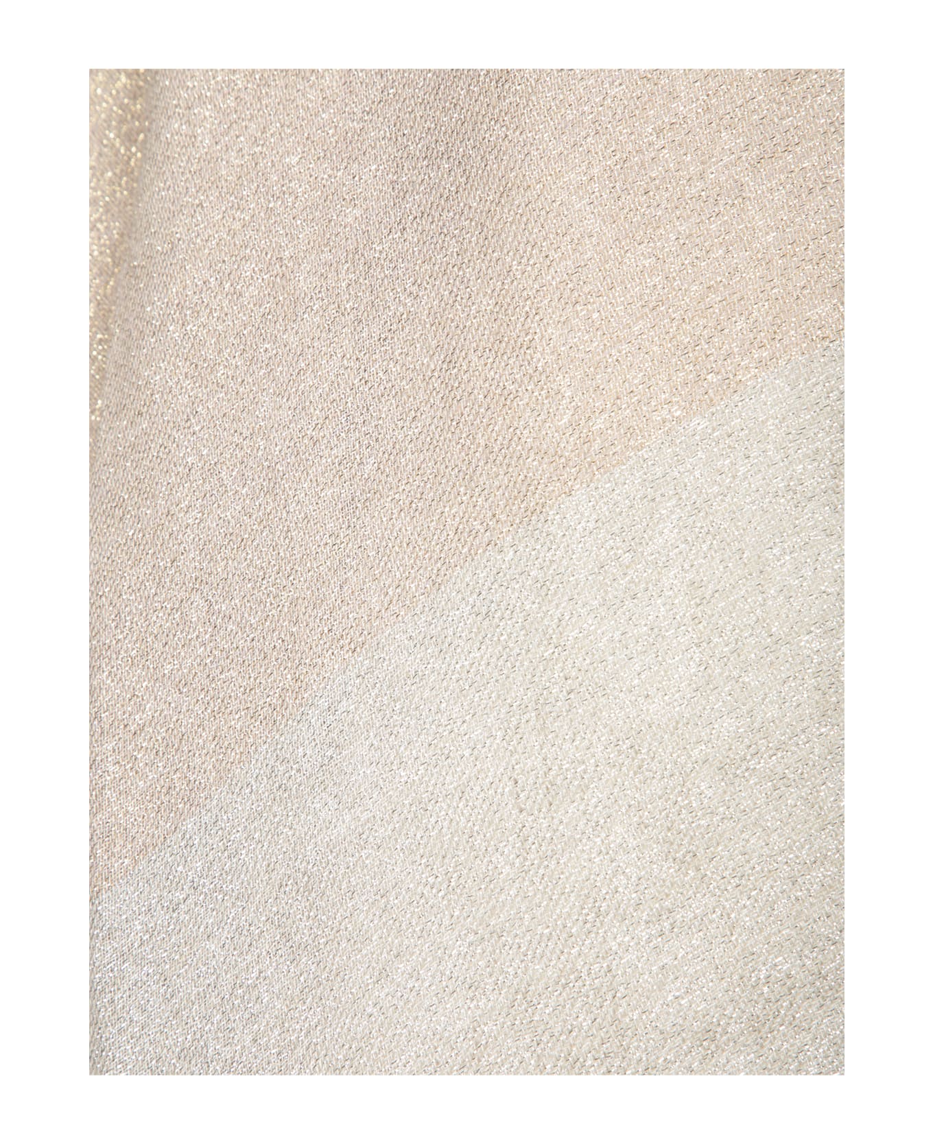 Fabiana Filippi Cape With Bright Weave - IVORY