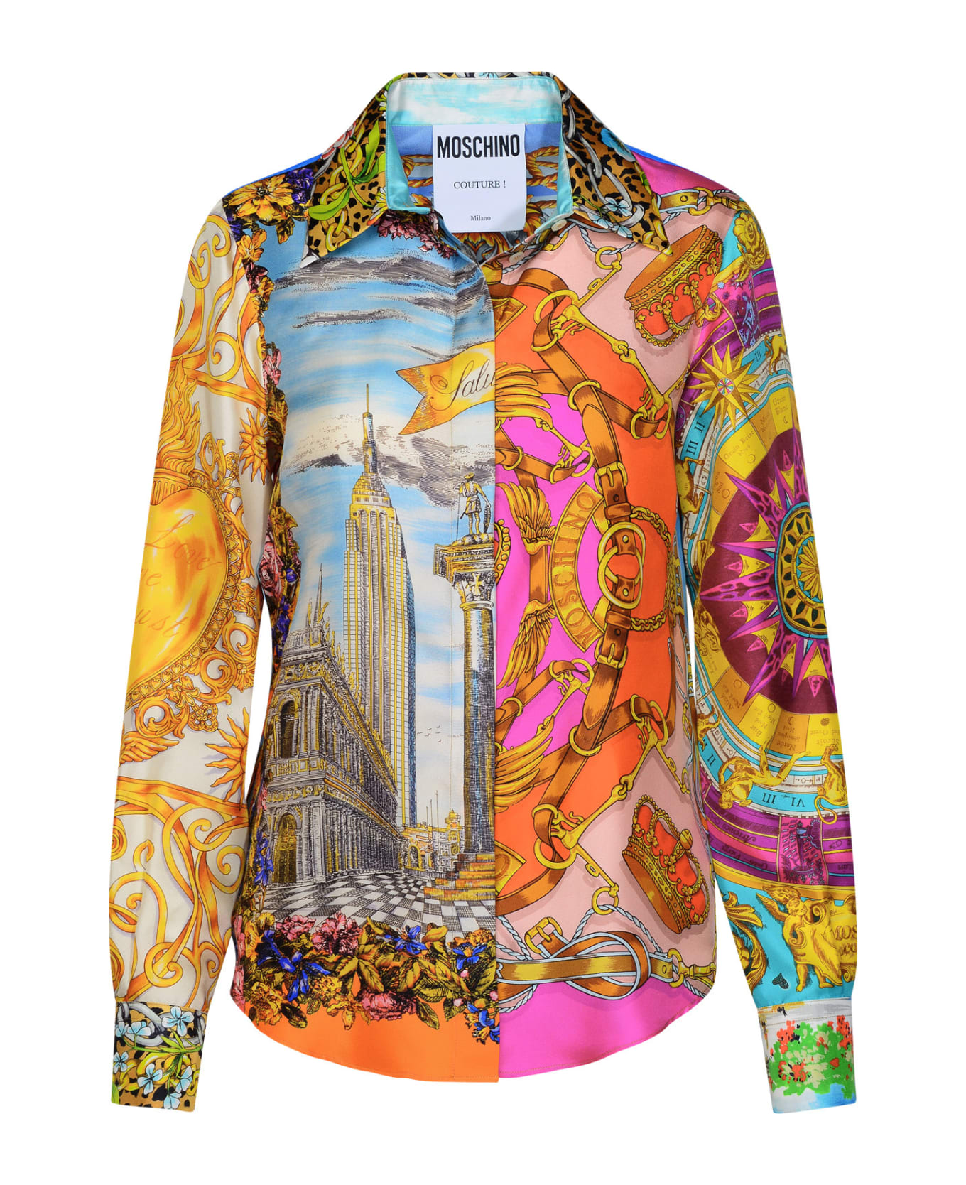 Moschino Multicolor Silk Shirt - FANTASIA VARIANTE UNICA