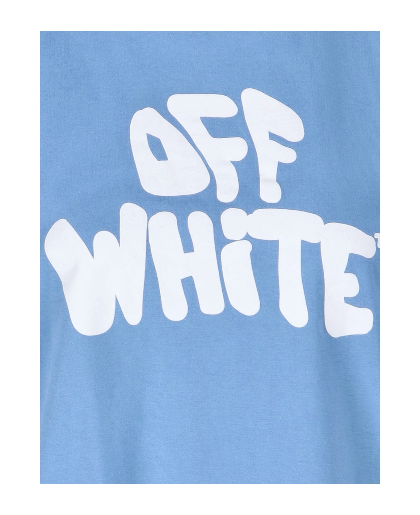 Off-White T-shirt - Azzurro