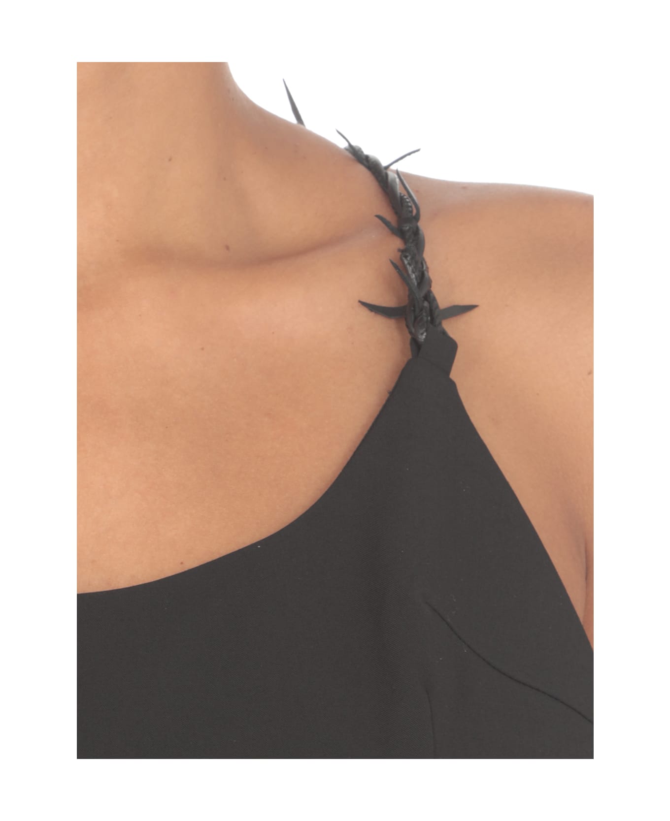 HERON PRESTON Barbwire Mini Dress - Black