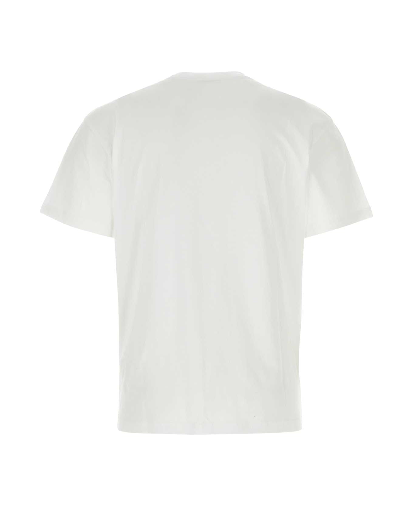 J.W. Anderson White Cotton T-shirt - White シャツ