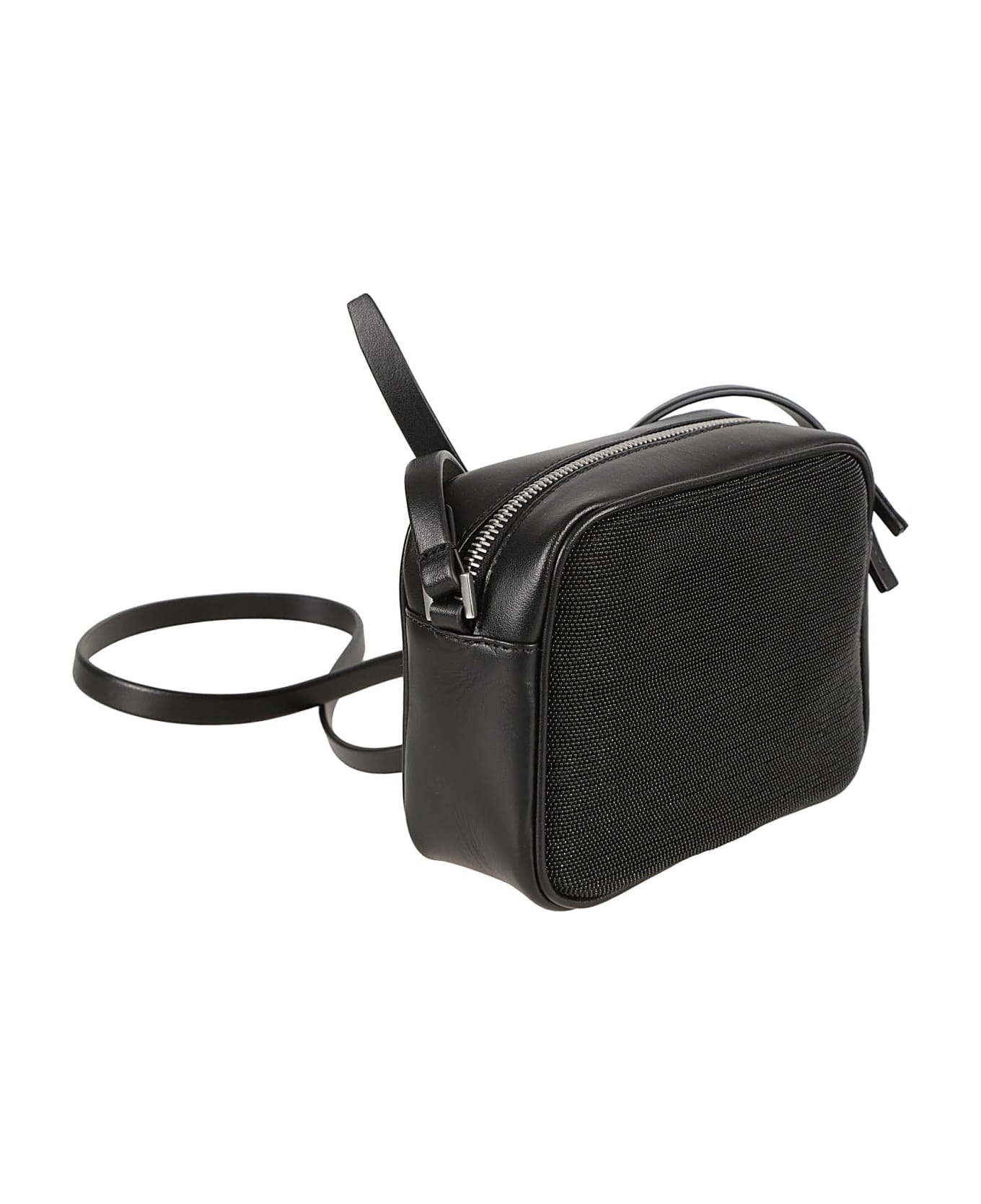 Fabiana Filippi Leather Camera Shoulder Bag - Black