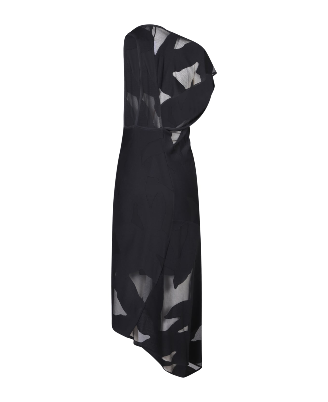 IRO Black Asymmetric Midi Dress - Black