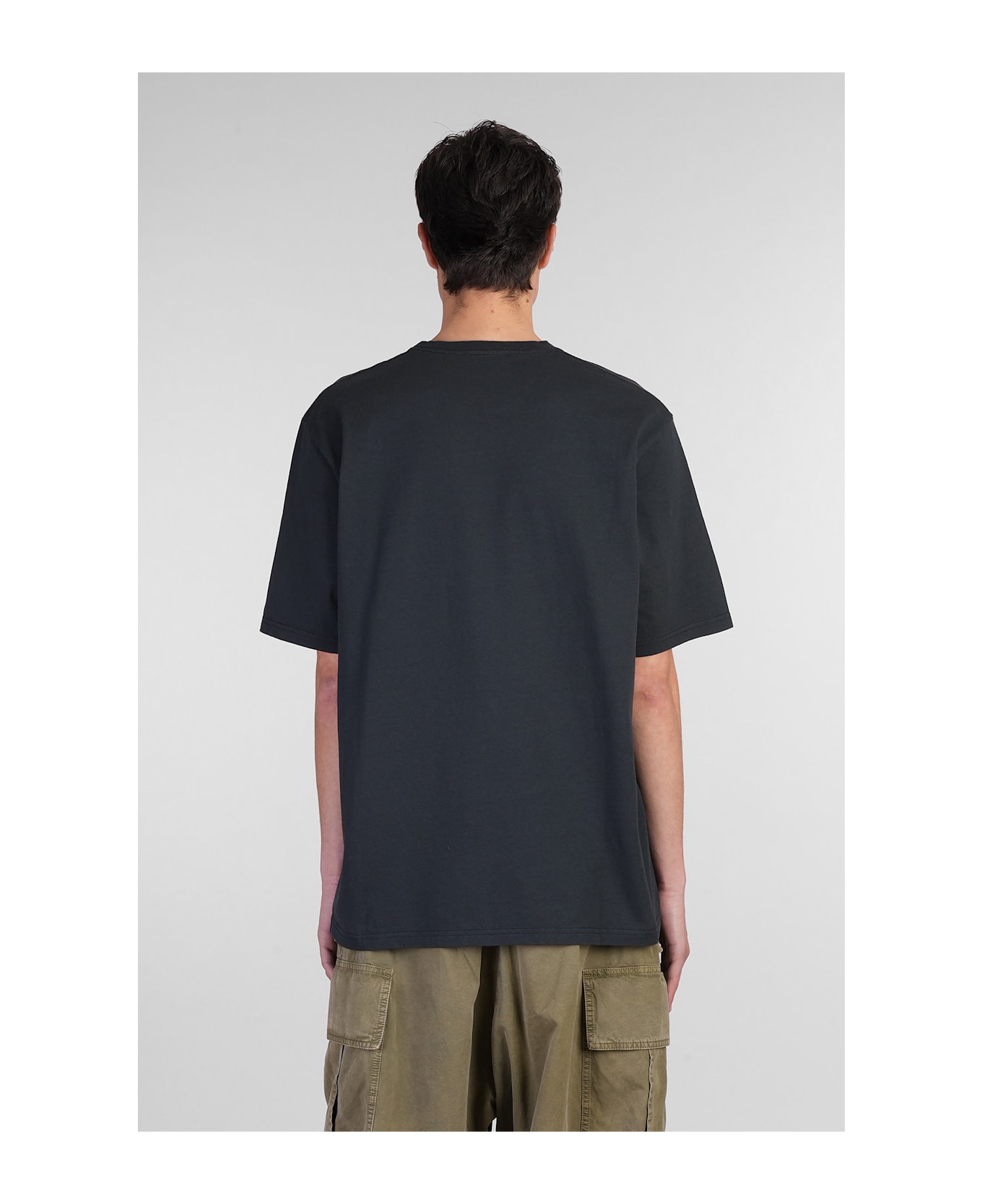 Skull Embroidered Crewneck T-shirt - Thumbnail 4