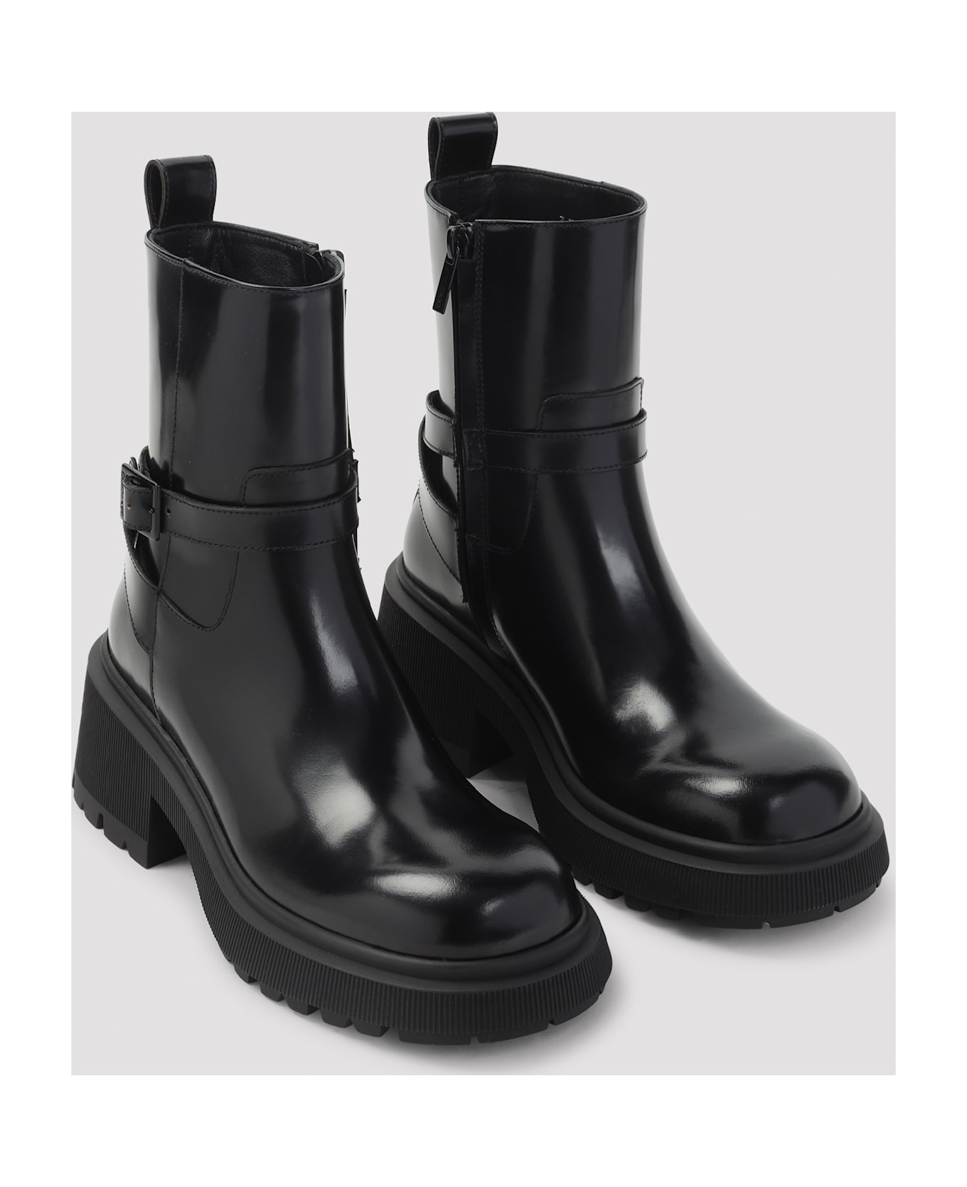 Jimmy Choo Soft Box Calf Conny Flat Boots - Black