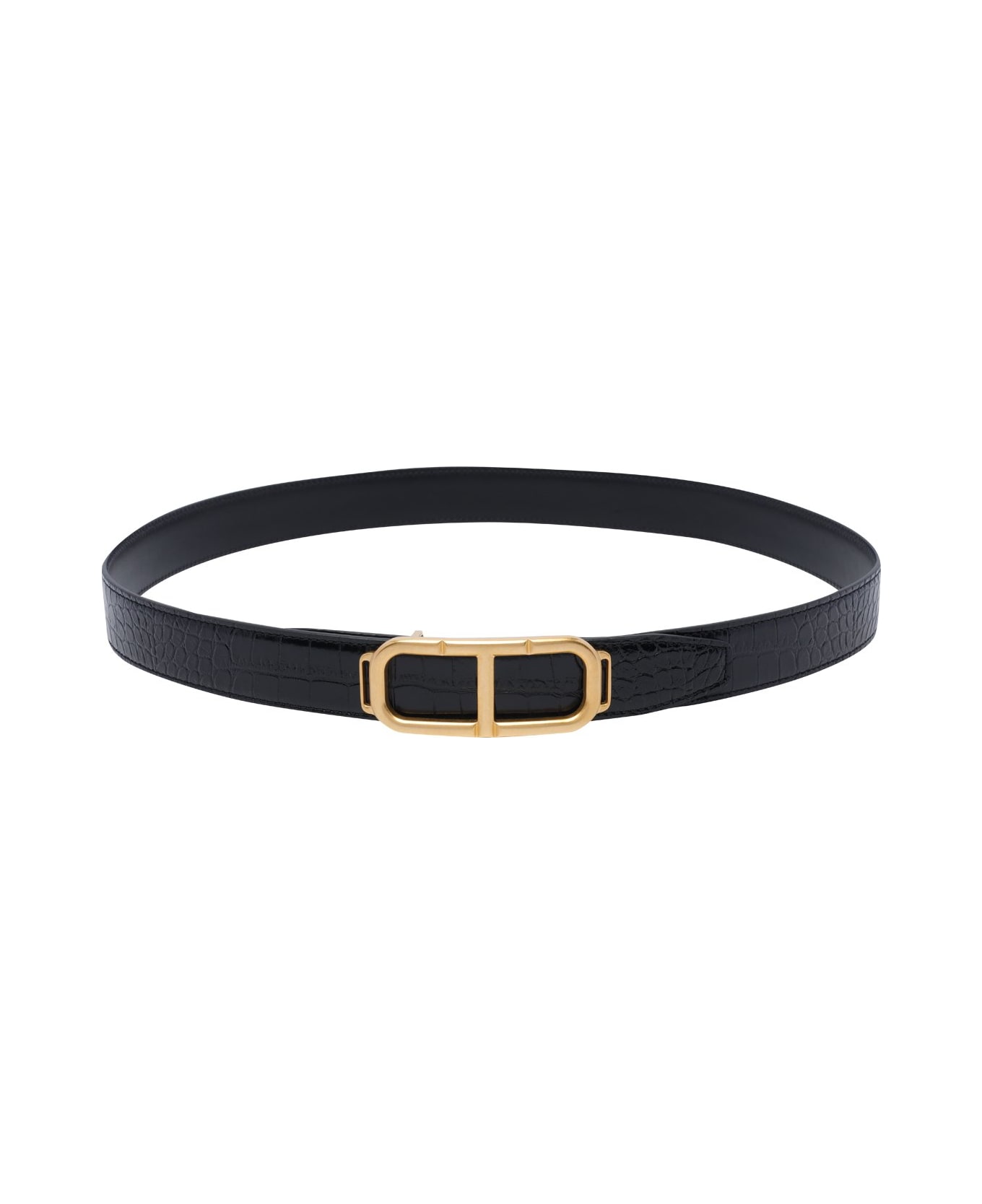 Tom Ford Reversible Buckle Belt - Black