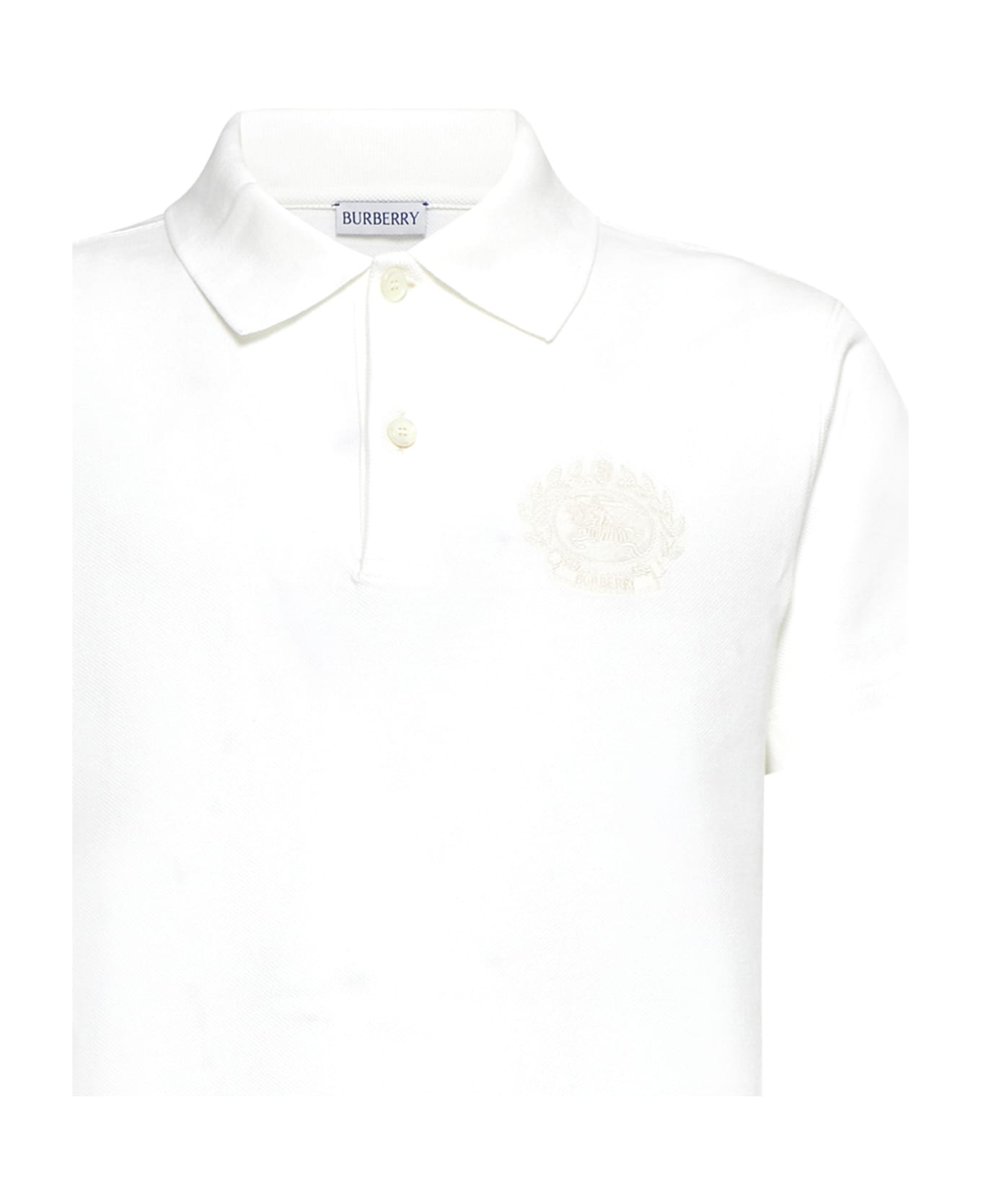 Burberry Polo Shirt - Chalk