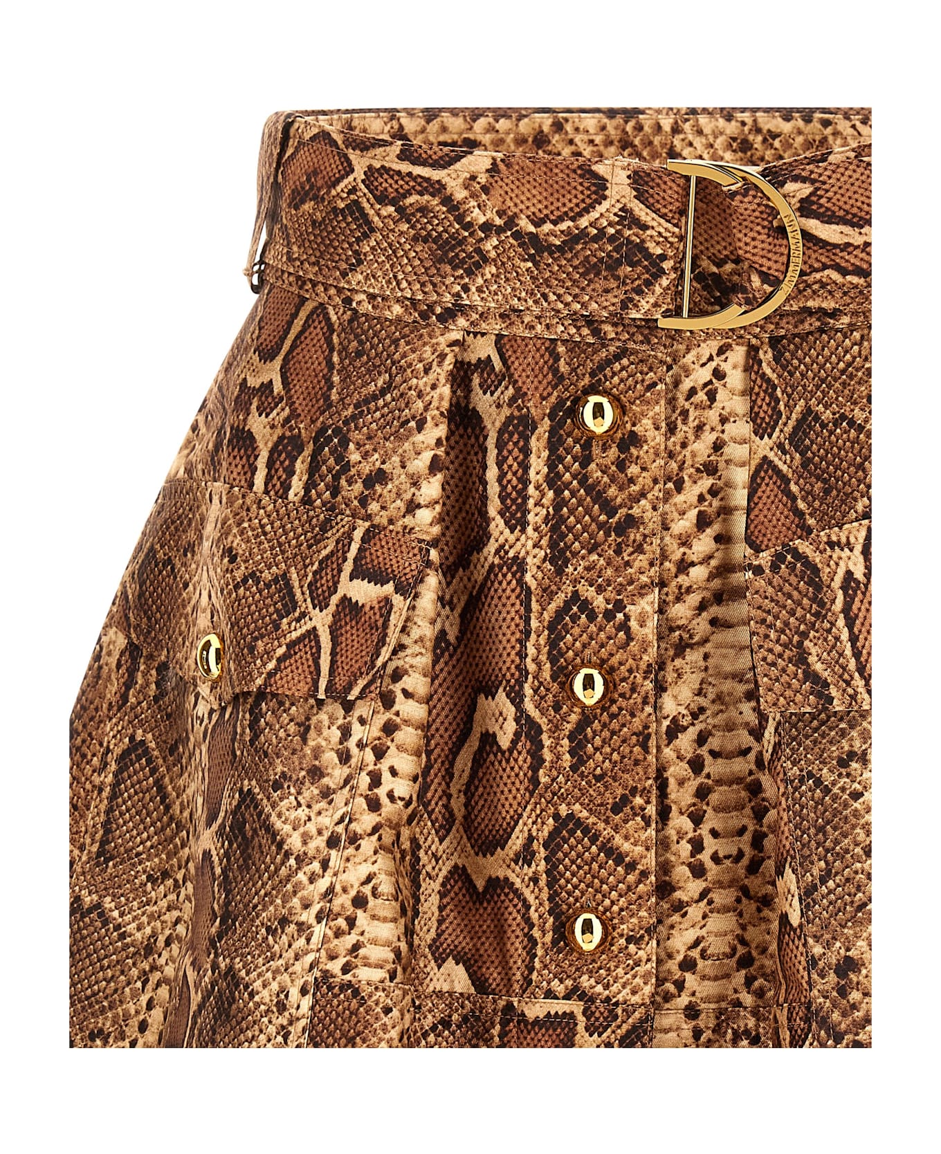 Zimmermann 
hypnotic Utility Mini
 Skirt - Brown