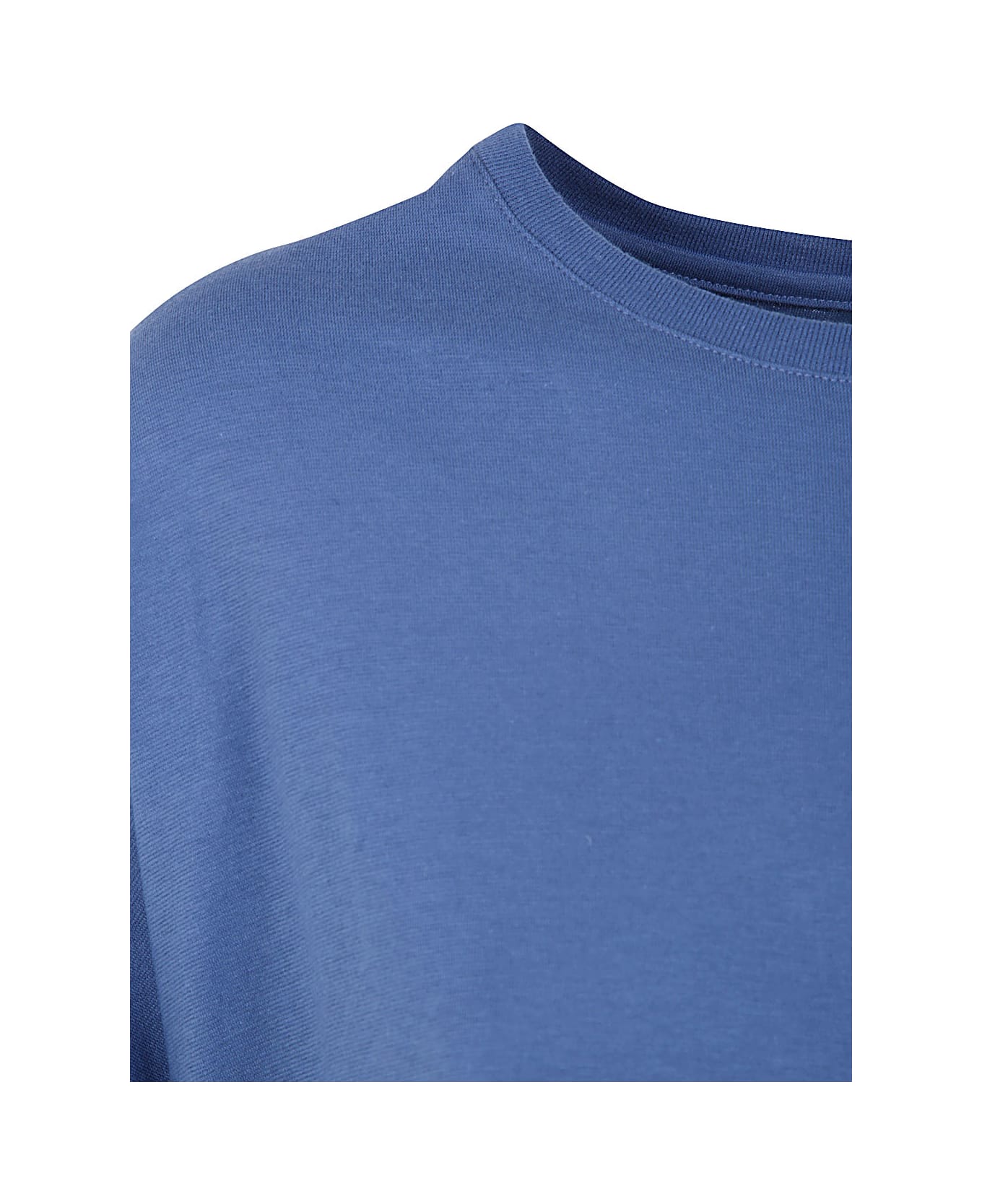 apuntob Short Sleeves Crew Neck Oversize T-shirt - Denim