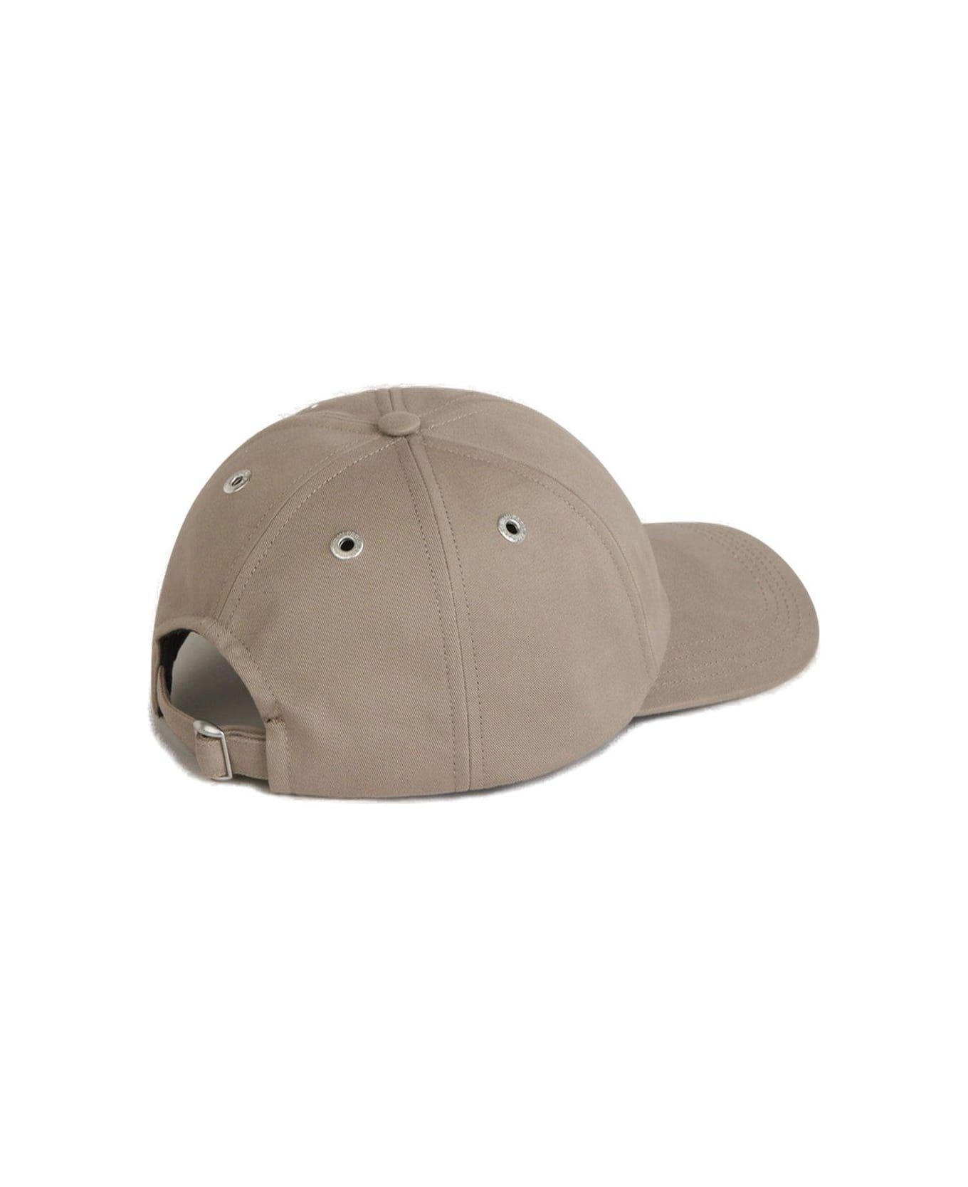 Ami Alexandre Mattiussi Logo Embroidered Baseball Cap - LIGHT TAUPE 帽子