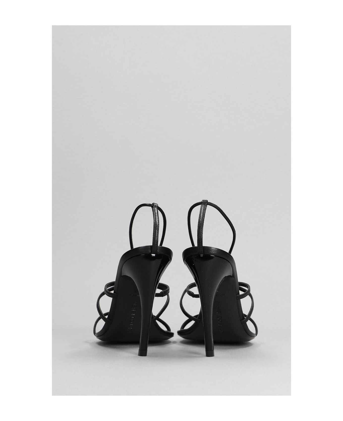 Nensi Dojaka Sandals In Black Leather - black