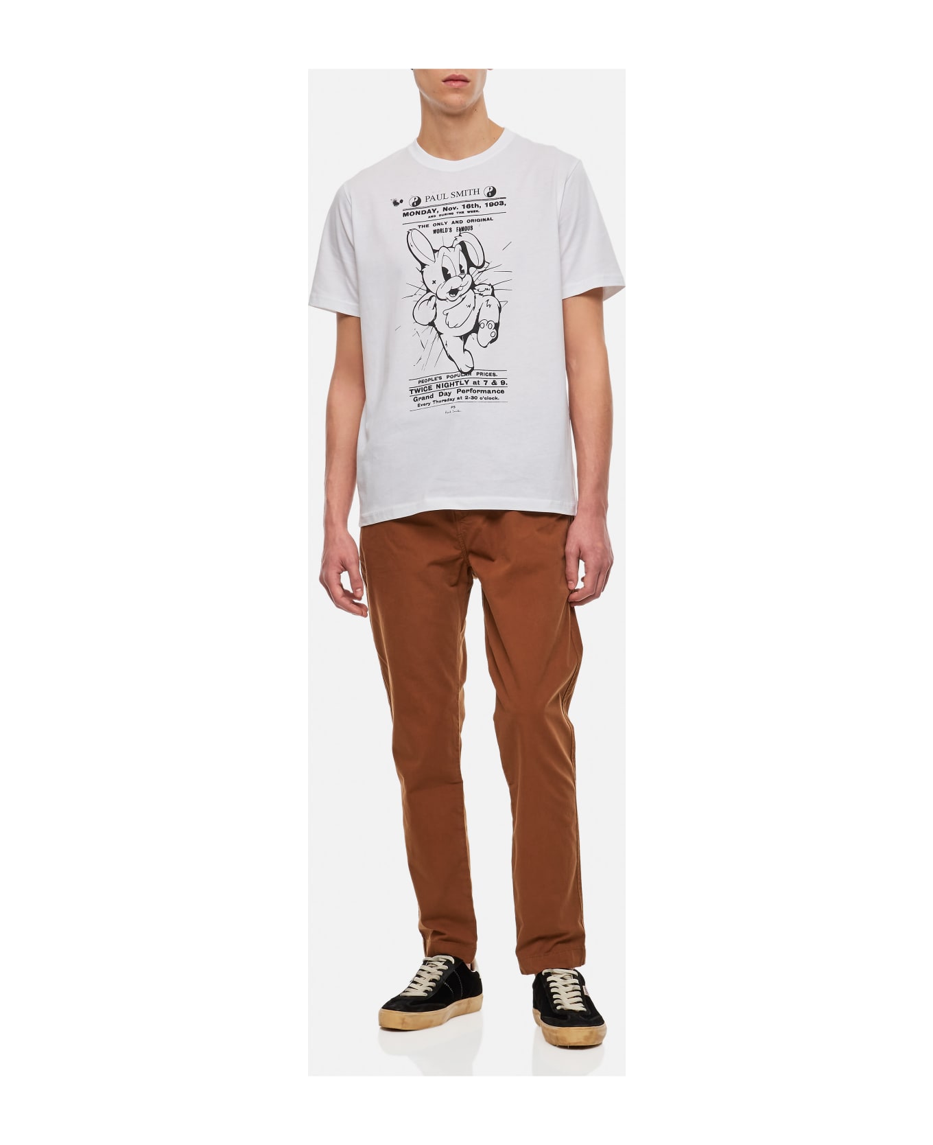PS by Paul Smith Rabbit Poster T-shirt - White シャツ