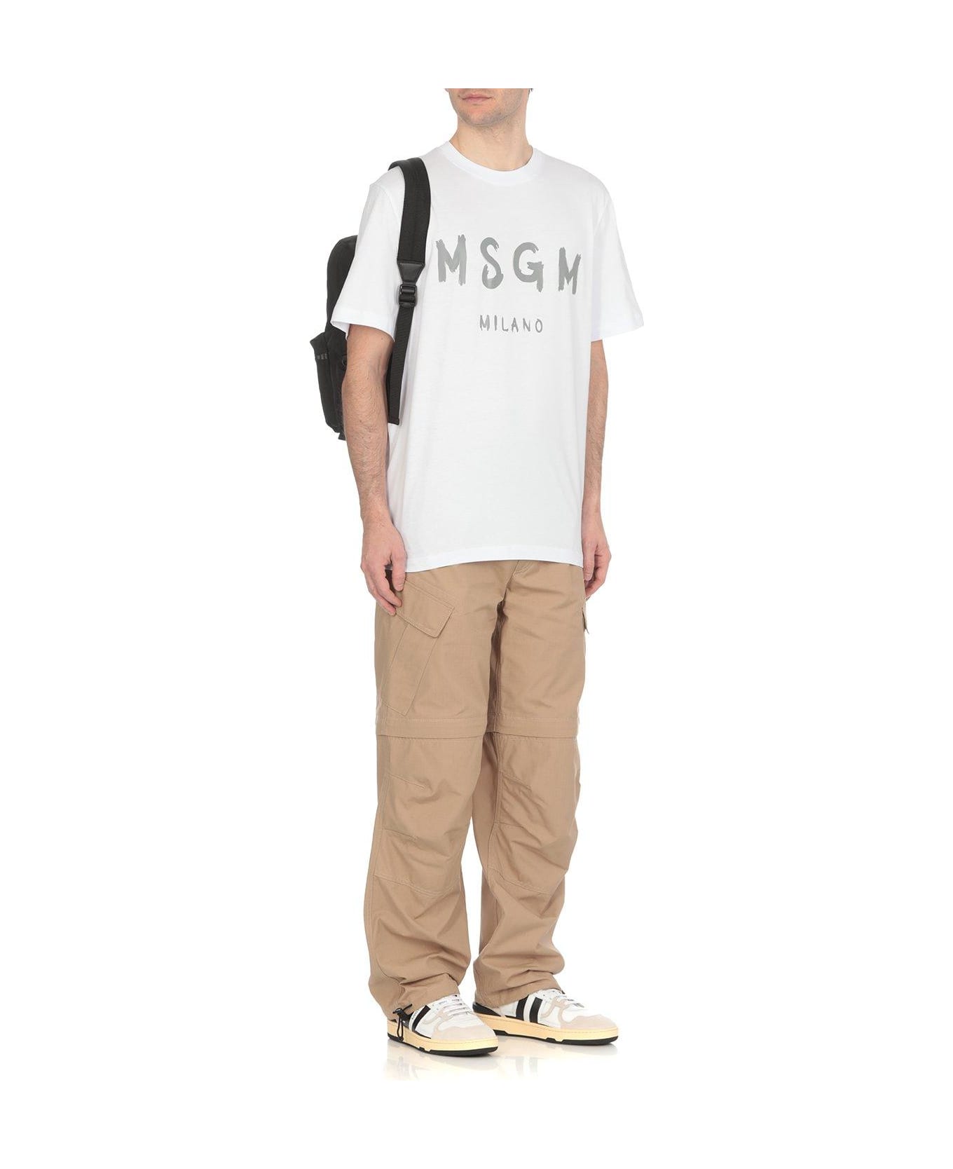 MSGM T-shirt With Logo - White